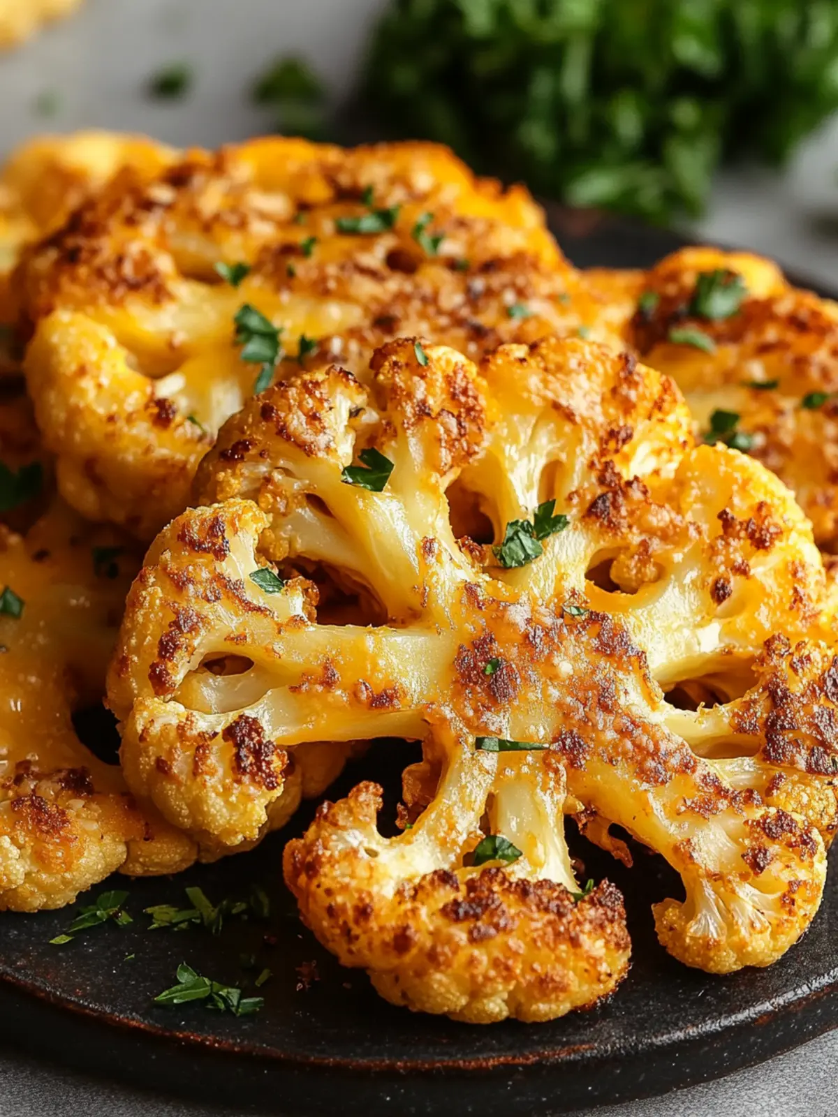 Crispy Cheesy Cauliflower Steaks You'll Crave Tonight 3 Crispy Cheesy Cauliflower Steaks