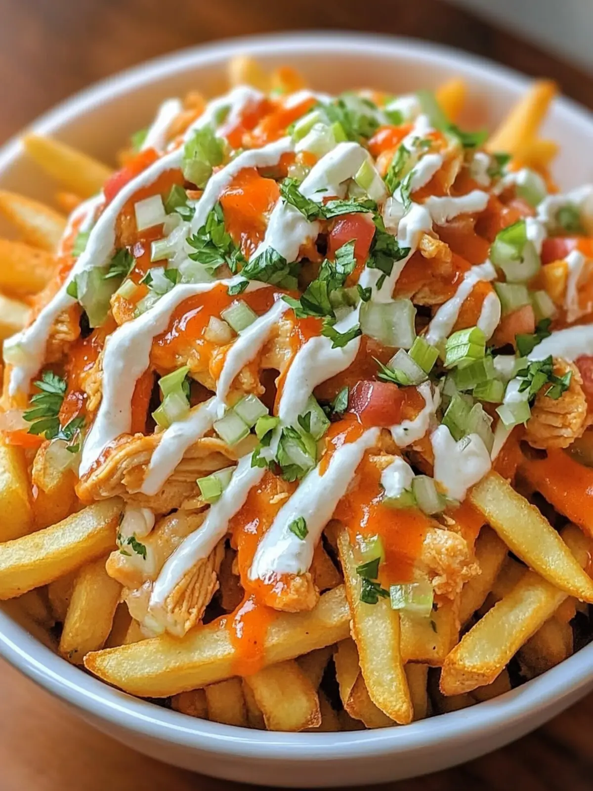Buffalo Chicken Nacho Fries: A Crispy, Spicy Game Day Must! 3 Buffalo Chicken Nacho Fries