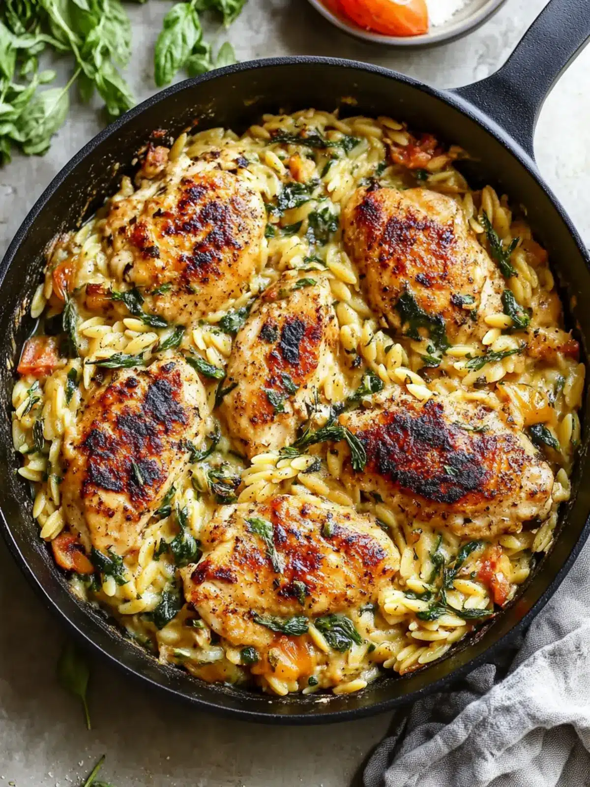 Creamy Ricotta Chicken and Orzo Skillet for Busy Nights 4 Ricotta Chicken and Orzo Skillet