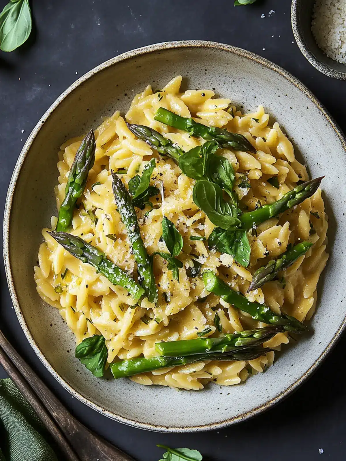 Cheesy Asparagus Orzotto: A Creamy Weeknight Delight 2 Cheesy Asparagus Orzotto