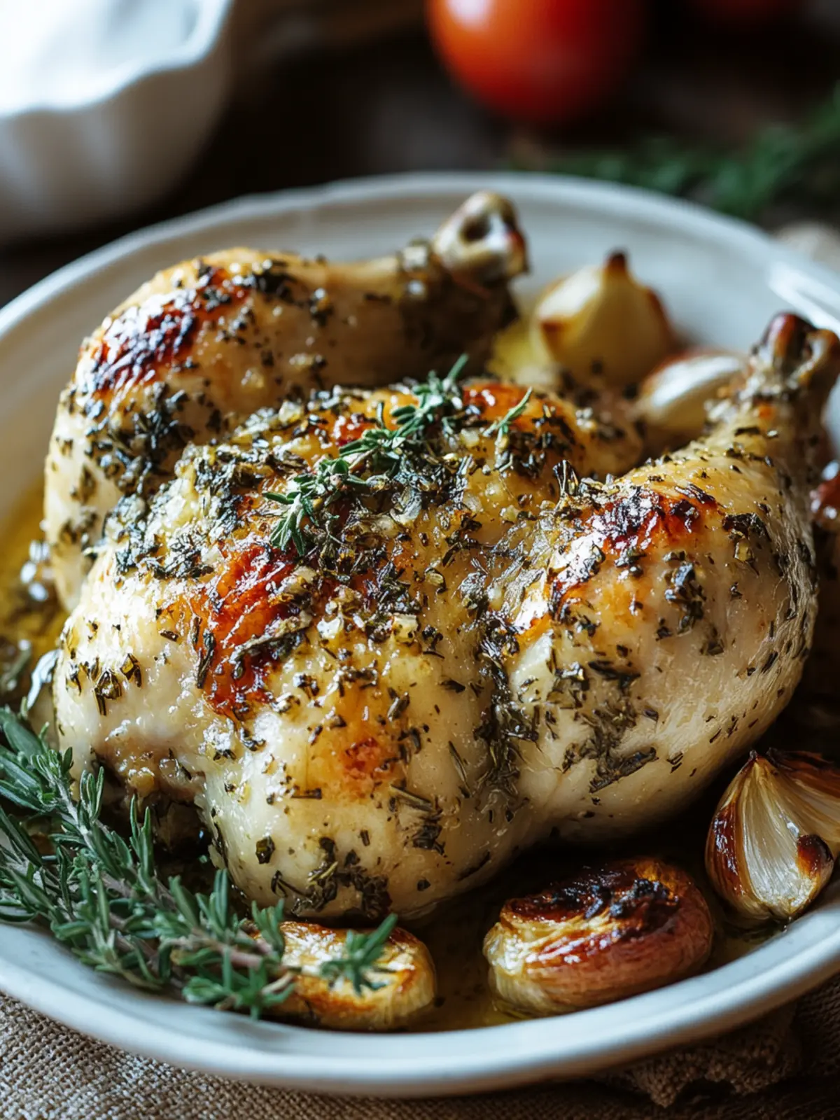 Savory Roasted Garlic Herb Chicken for Cozy Family Dinners 4 Roasted Garlic Herb Chicken