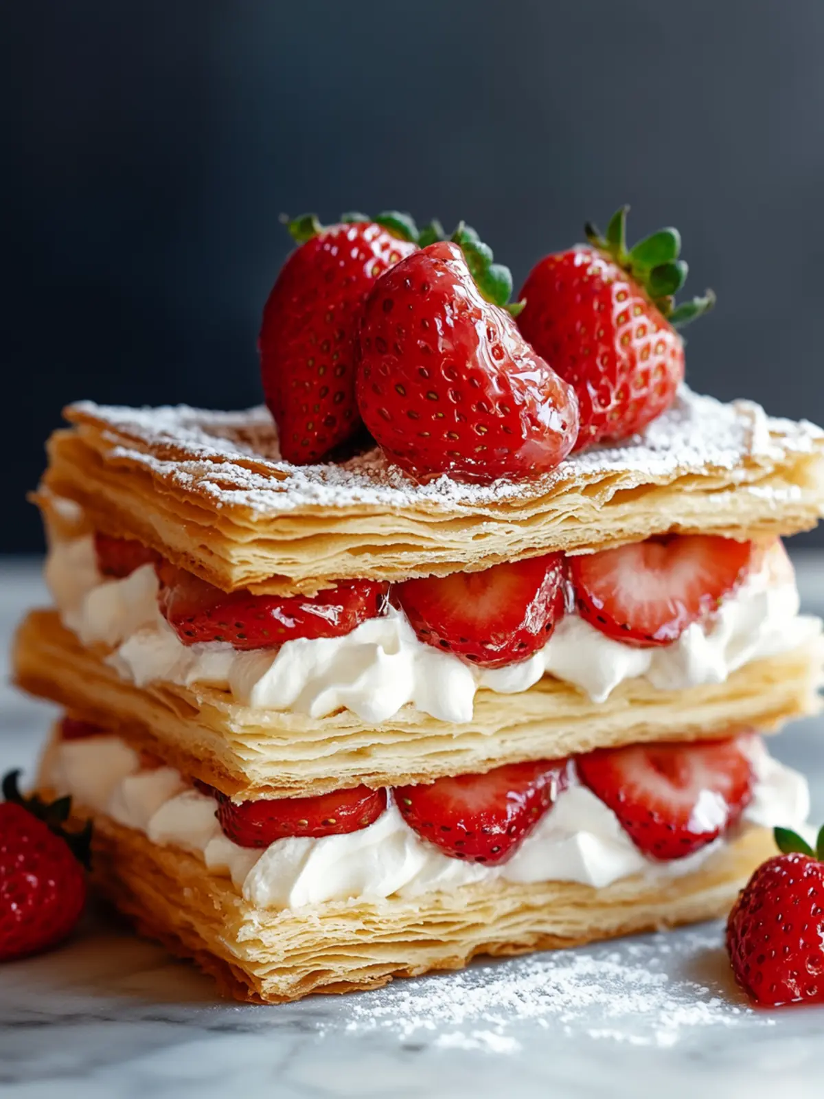 Strawberry Mille-Feuille: A Simple Elegance to Impress! 3 Strawberry Mille-Feuille