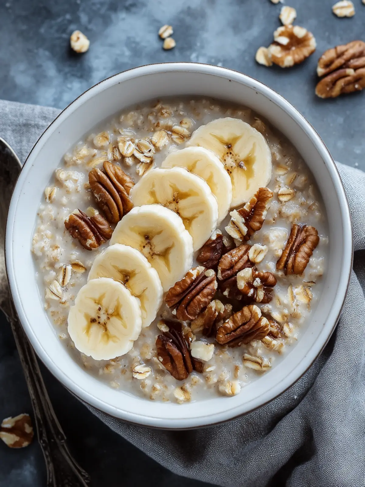 Savor Warm Banana Nut Oatmeal for a Quick Healthy Start 3 Banana Nut Oatmeal