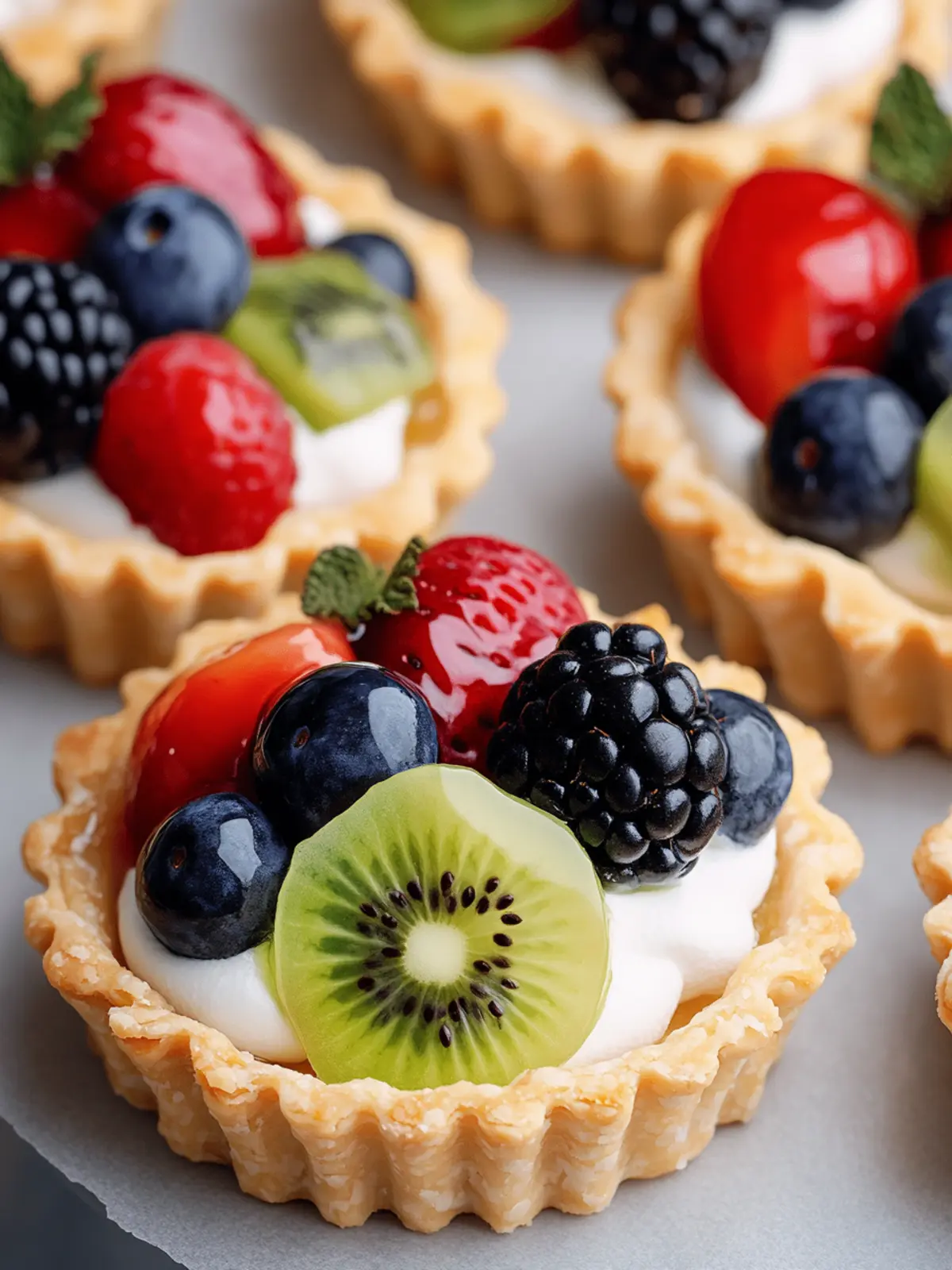 Mini Fruit Tartlets: A Fresh Twist on Dessert Perfection 2 Mini Fruit Tartlets