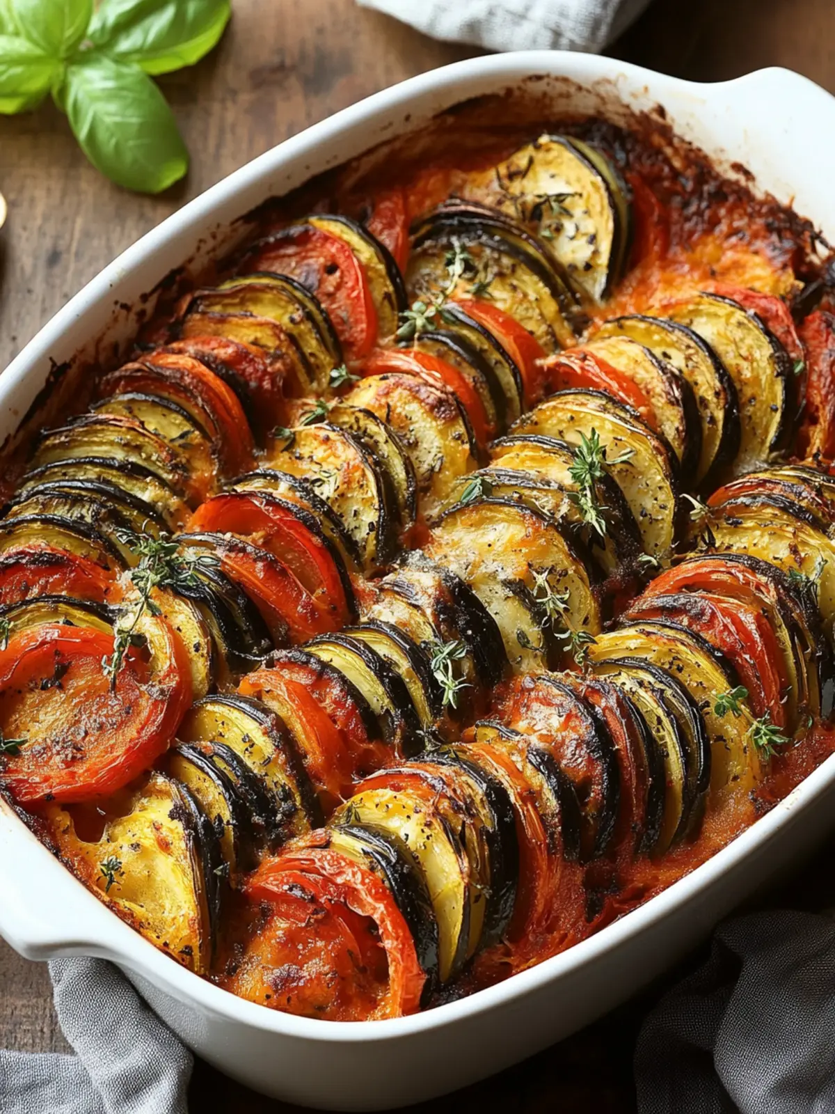 Layered Ratatouille Bake: A Colorful Seasonal Comfort Dish 2 Layered Ratatouille Bake