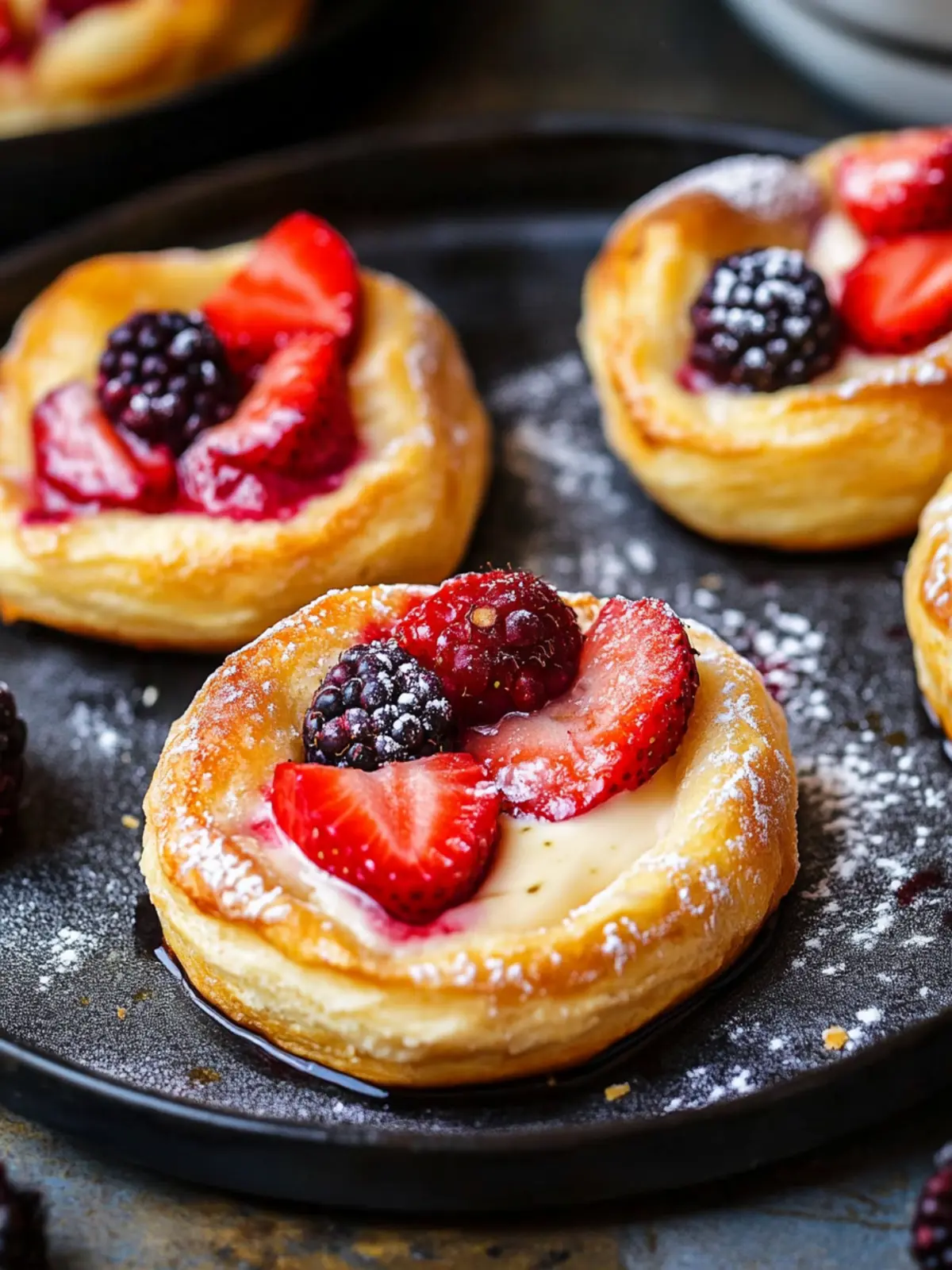 Vegan Polish Sweet Cheese Rolls with Berries for Cozy Mornings 4 Vegan Polish sweet cheese rolls with berries