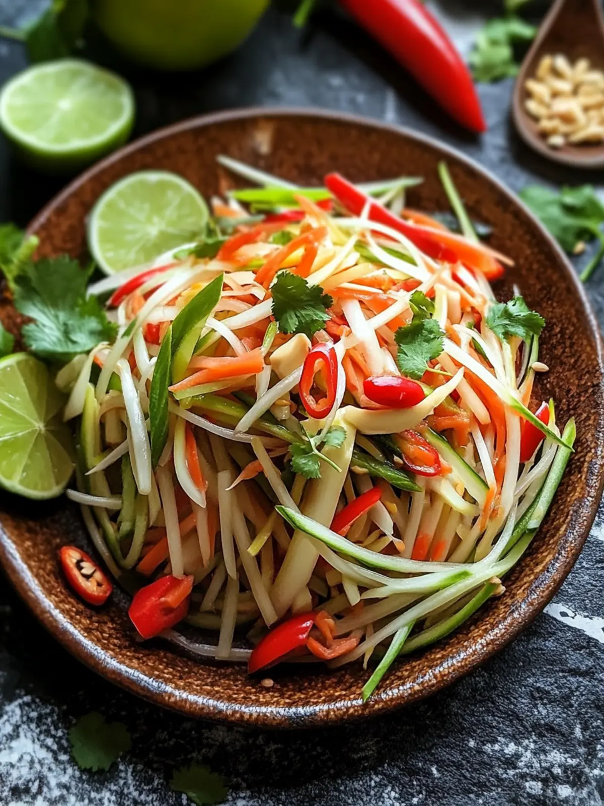 Lao Papaya Salad: A Fresh Twist for Your Next Meal! 2 Lao Papaya Salad
