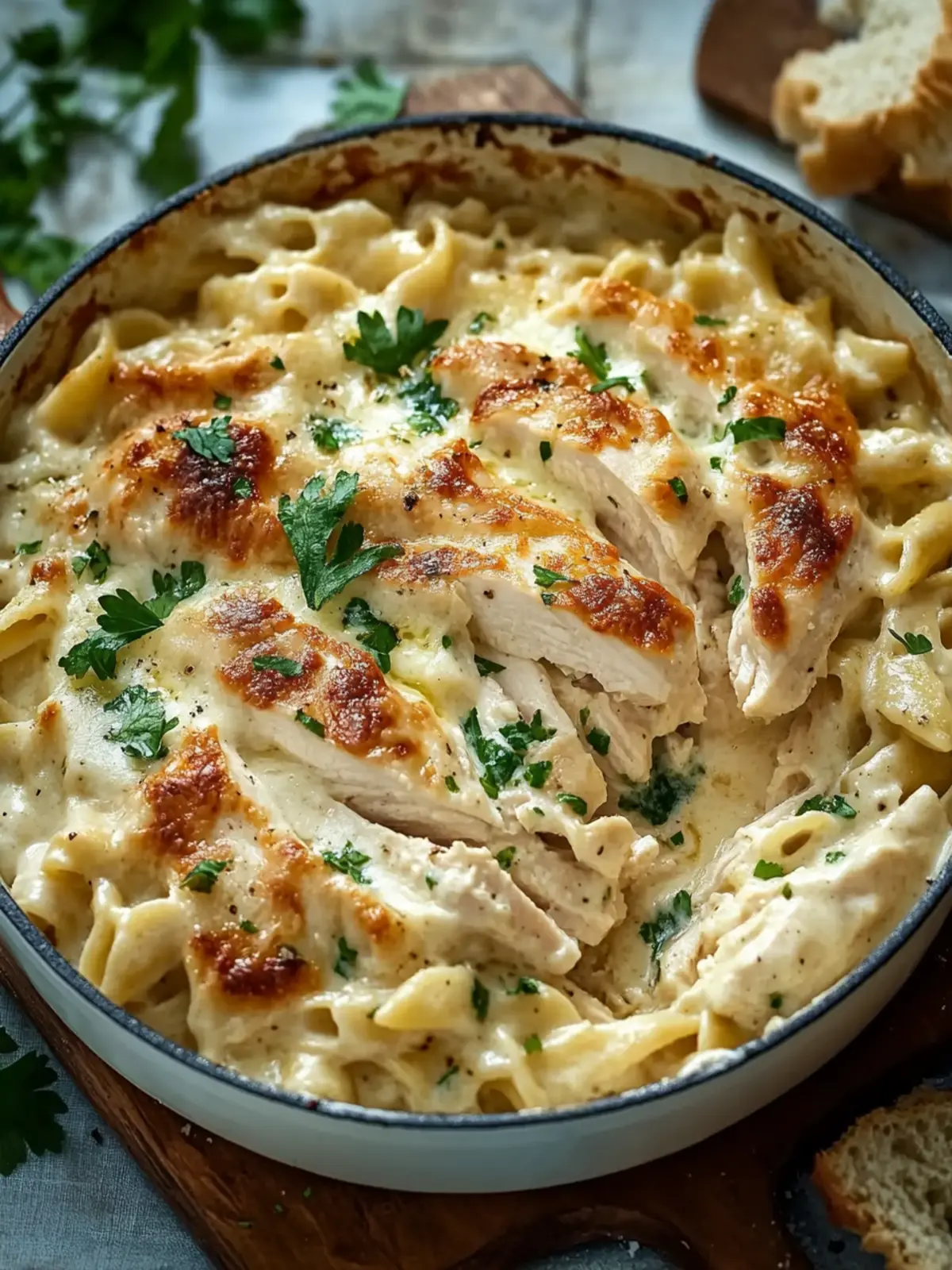 Creamy Baked Chicken Alfredo for Easy Family Dinners 3 Baked Chicken Alfredo