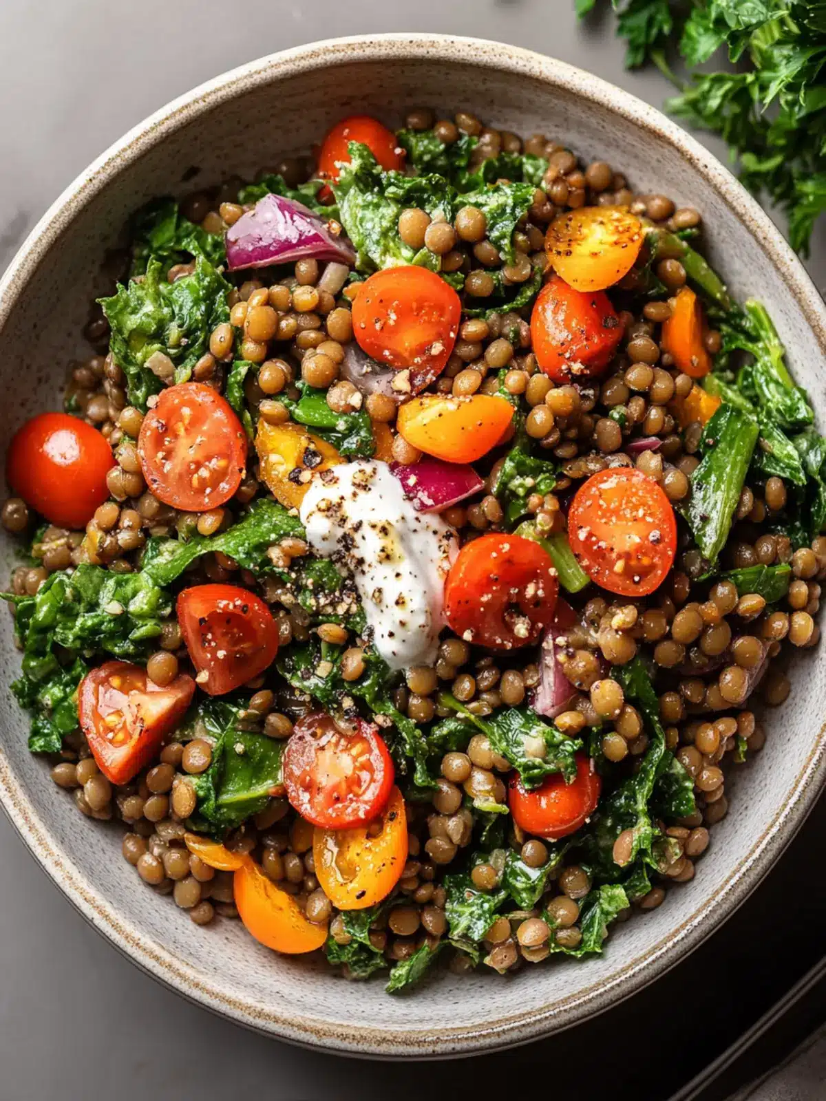 Totally Delicious Warm Lentil Winter Salad for Cozy Nights 2 Warm Lentil Winter Salad