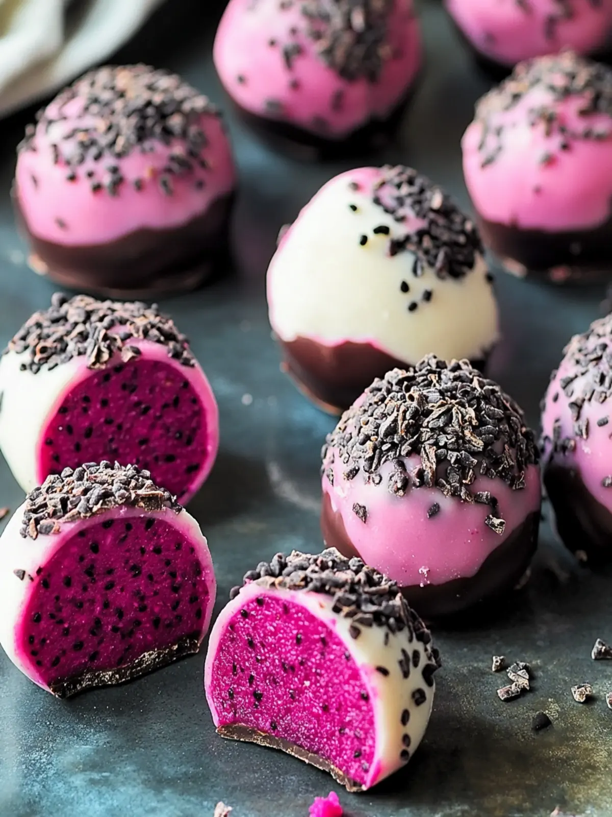 Dark Chocolate Dragon Fruit Coconut Treats for Guilt-Free Indulgence 2 Dark Chocolate Dragon Fruit Coconut Treats