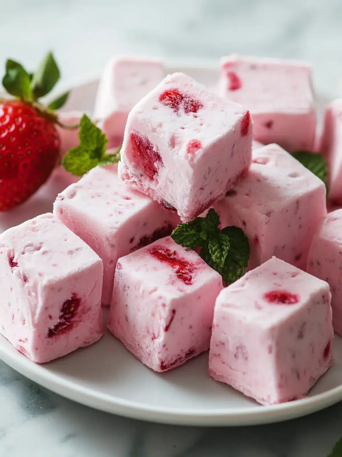 Delicious Frozen Strawberry Yogurt Bites for Guilt-Free Snacking 2 Frozen Strawberry Yogurt Bites