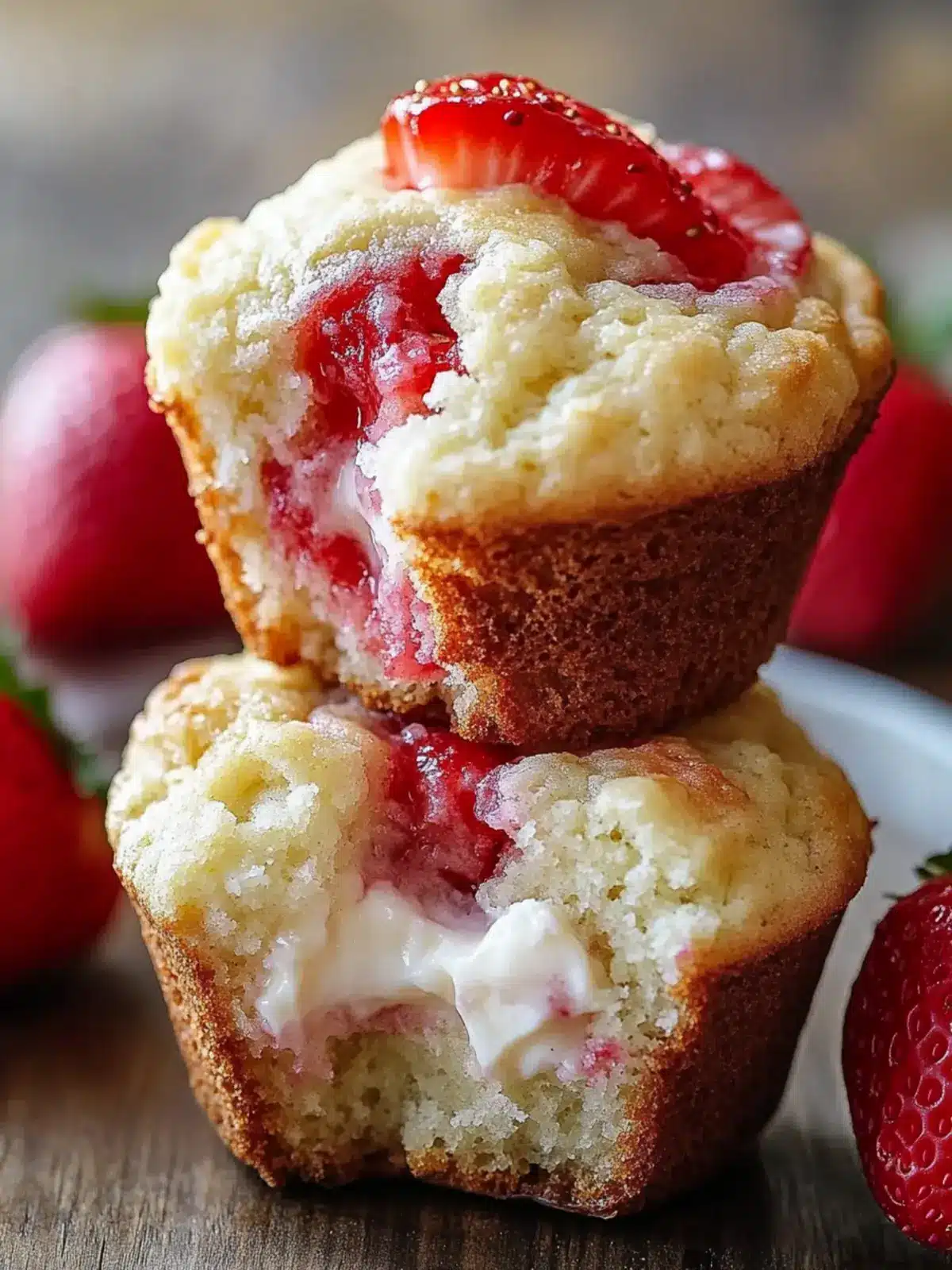 Strawberry Cream Cheese Muffins That Will Brighten Your Day 4 Strawberry Cream Cheese Muffins