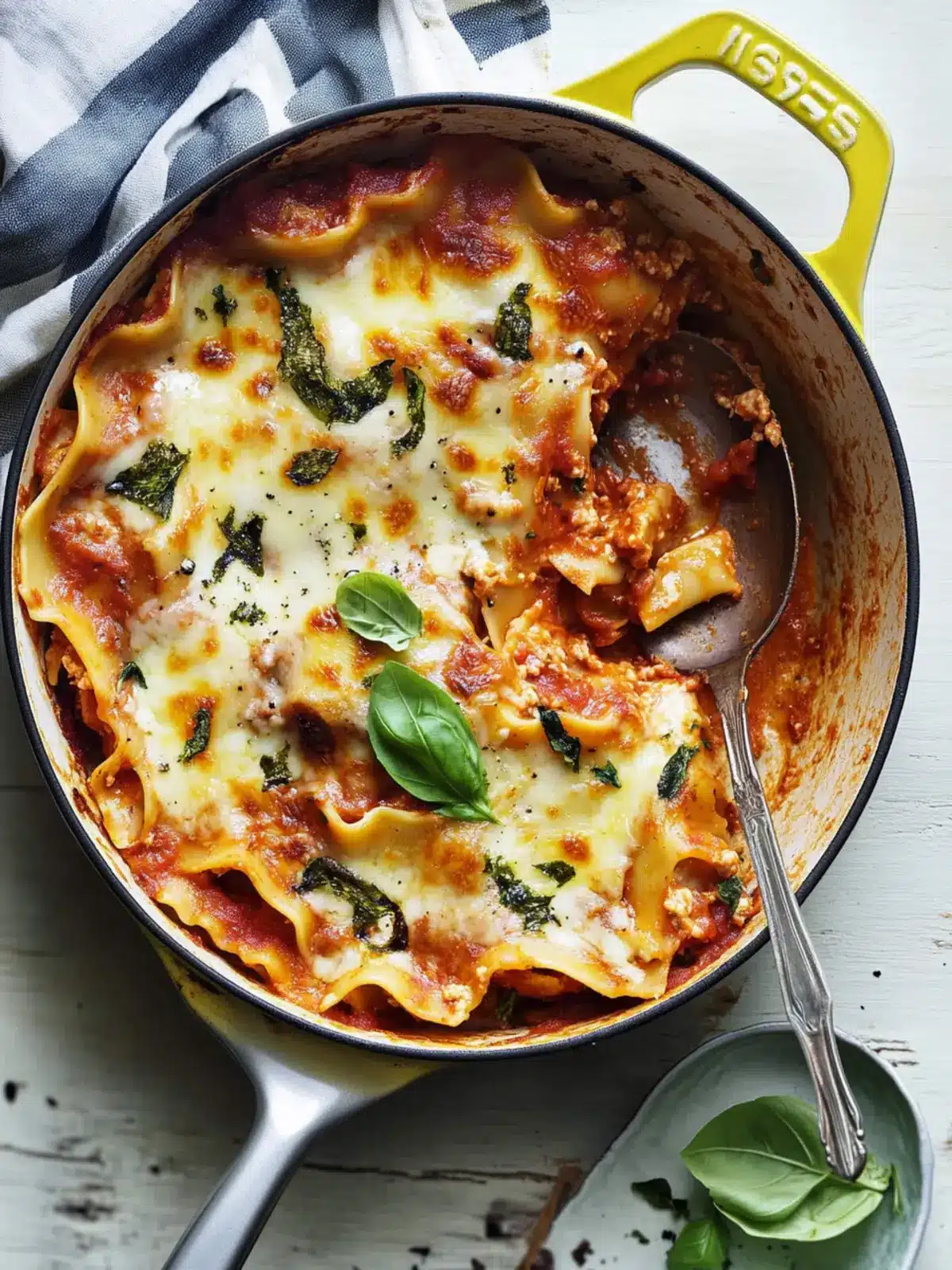 Creamy Tomato Skillet Lasagna: Easy Comfort in One Pan 4 Creamy Tomato Skillet Lasagna