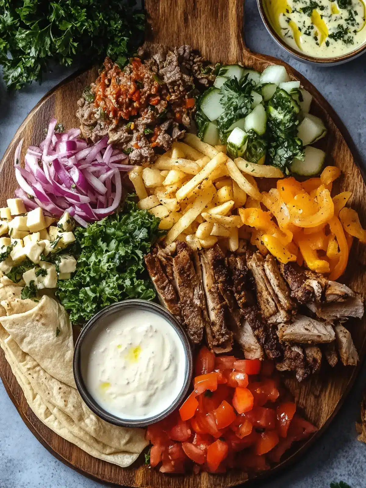 Delicious Lebanese Shawarma Platter Perfect for Sharing 2 Lebanese Shawarma Platter
