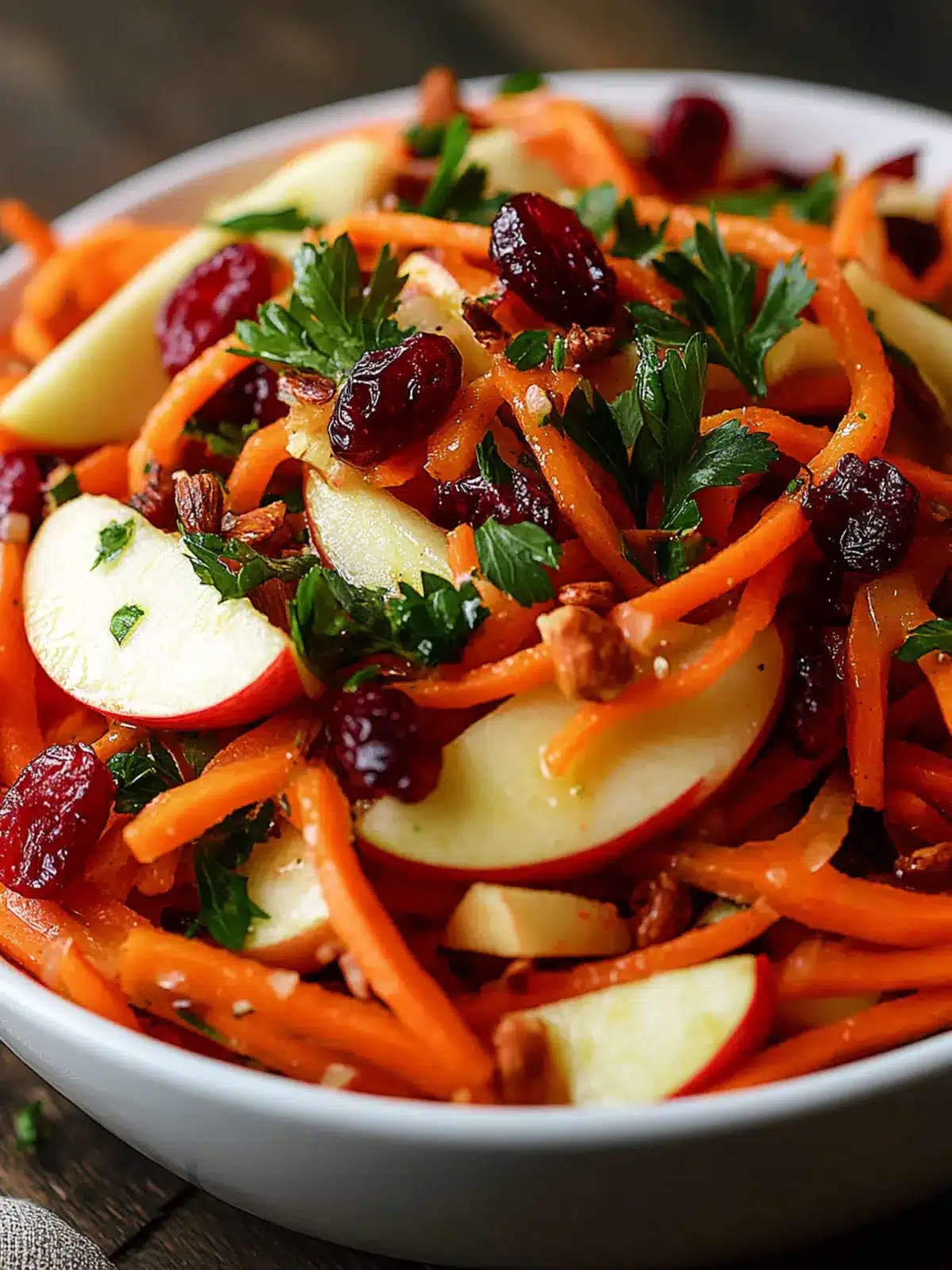 Apple Cranberry Carrot Salad: A Refreshing Homemade Delight 4 Apple Cranberry Carrot Salad