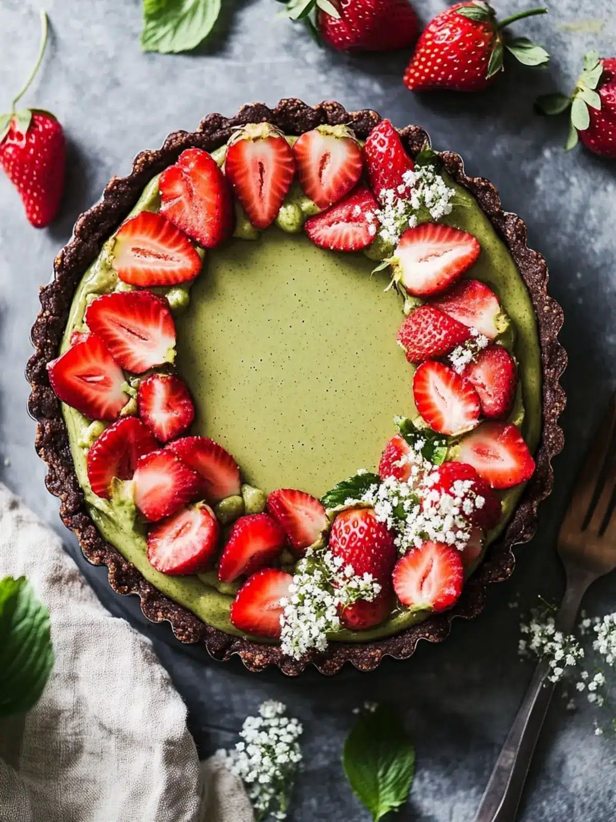 Delight in This Vegan Matcha Strawberry Tart Adventure 4 Vegan matcha strawberry tart
