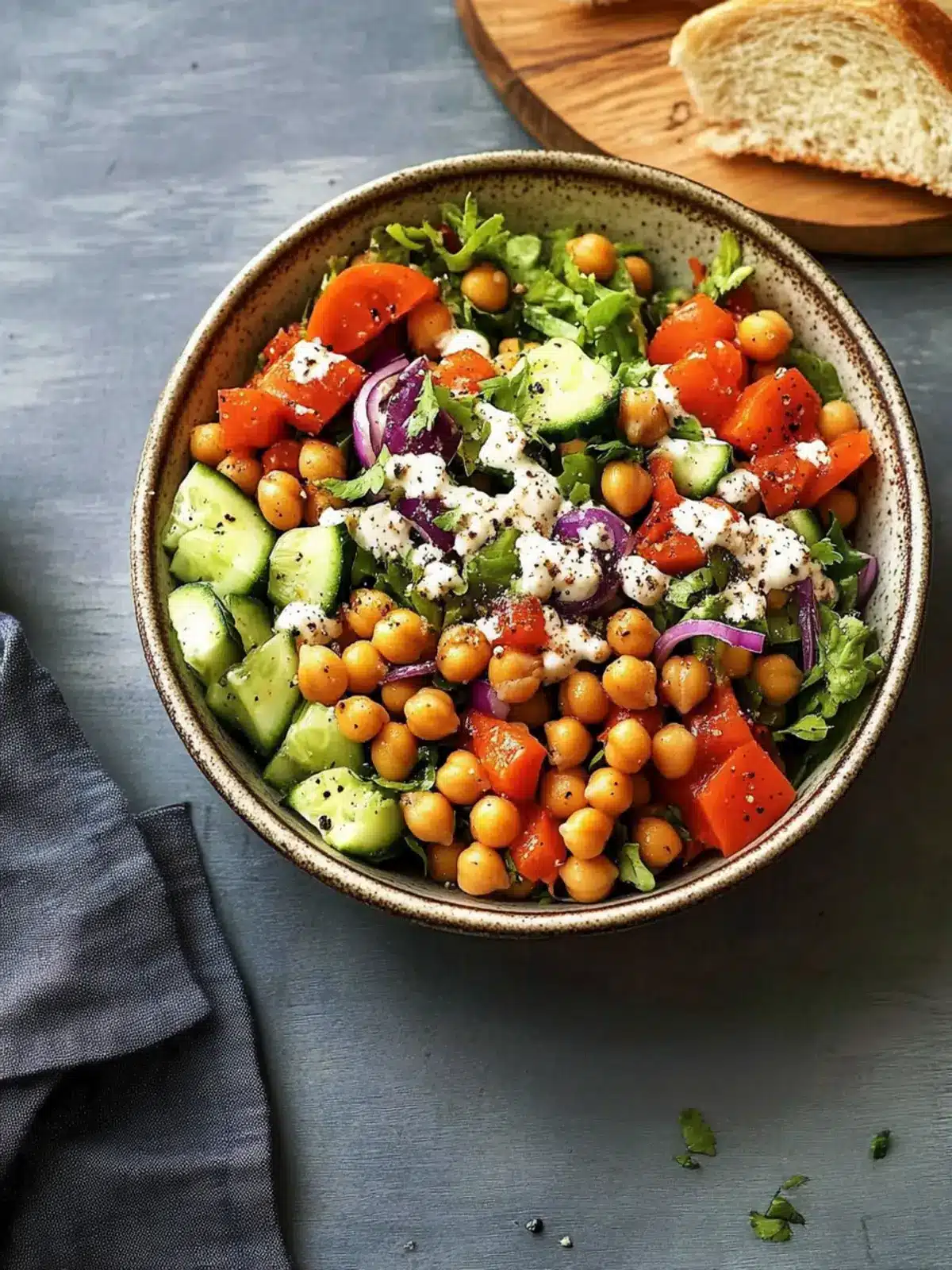Buffalo Chickpea Salad: Creamy, Hearty, and Full of Flavor 3 Buffalo Chickpea Salad