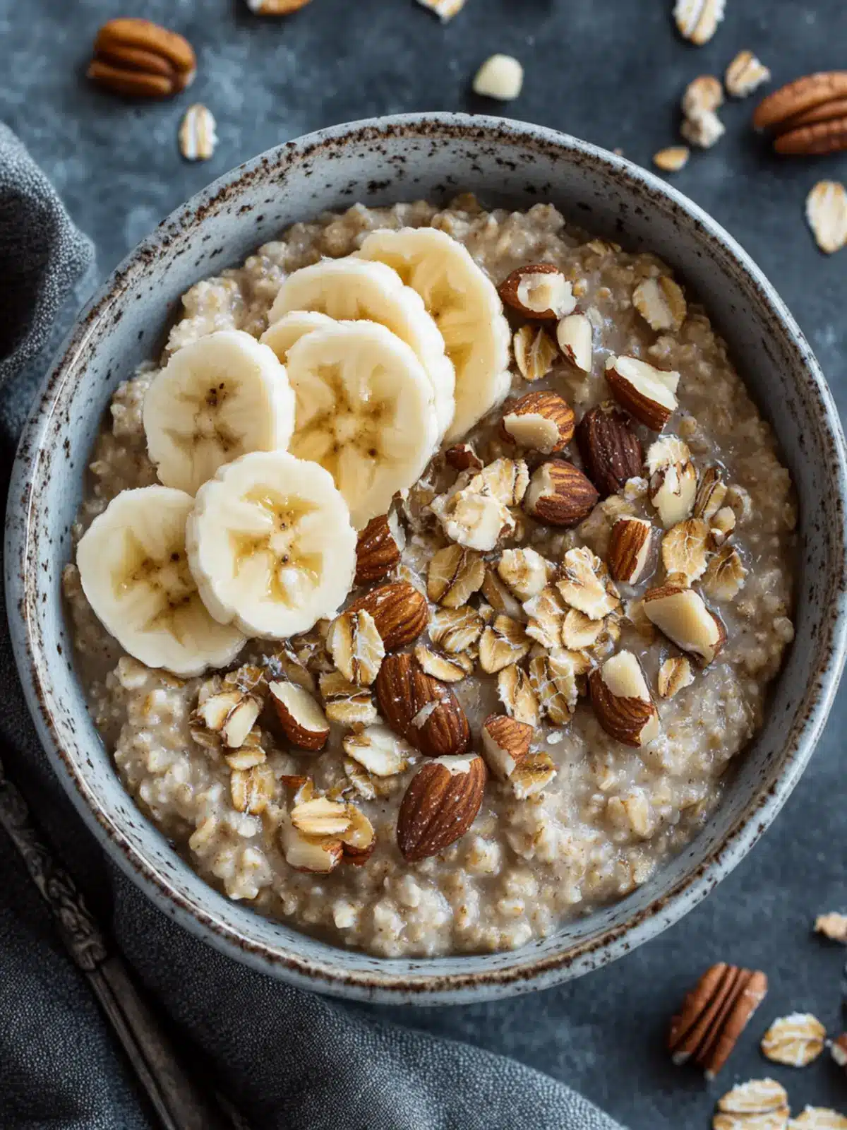 Savor Warm Banana Nut Oatmeal for a Quick Healthy Start 2 Banana Nut Oatmeal