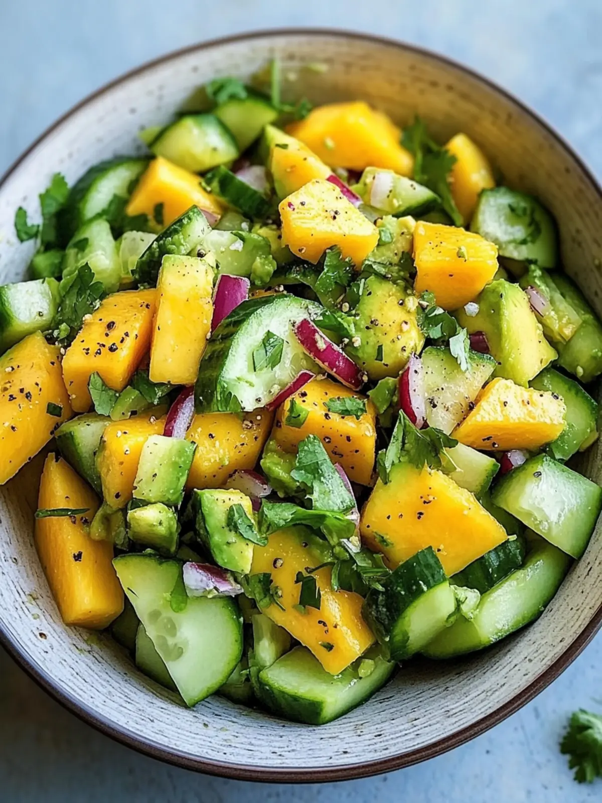 Fresh Avocado Mango Cucumber Salad for Ultimate Summer Bliss 3 Fresh Avocado Mango Cucumber Salad