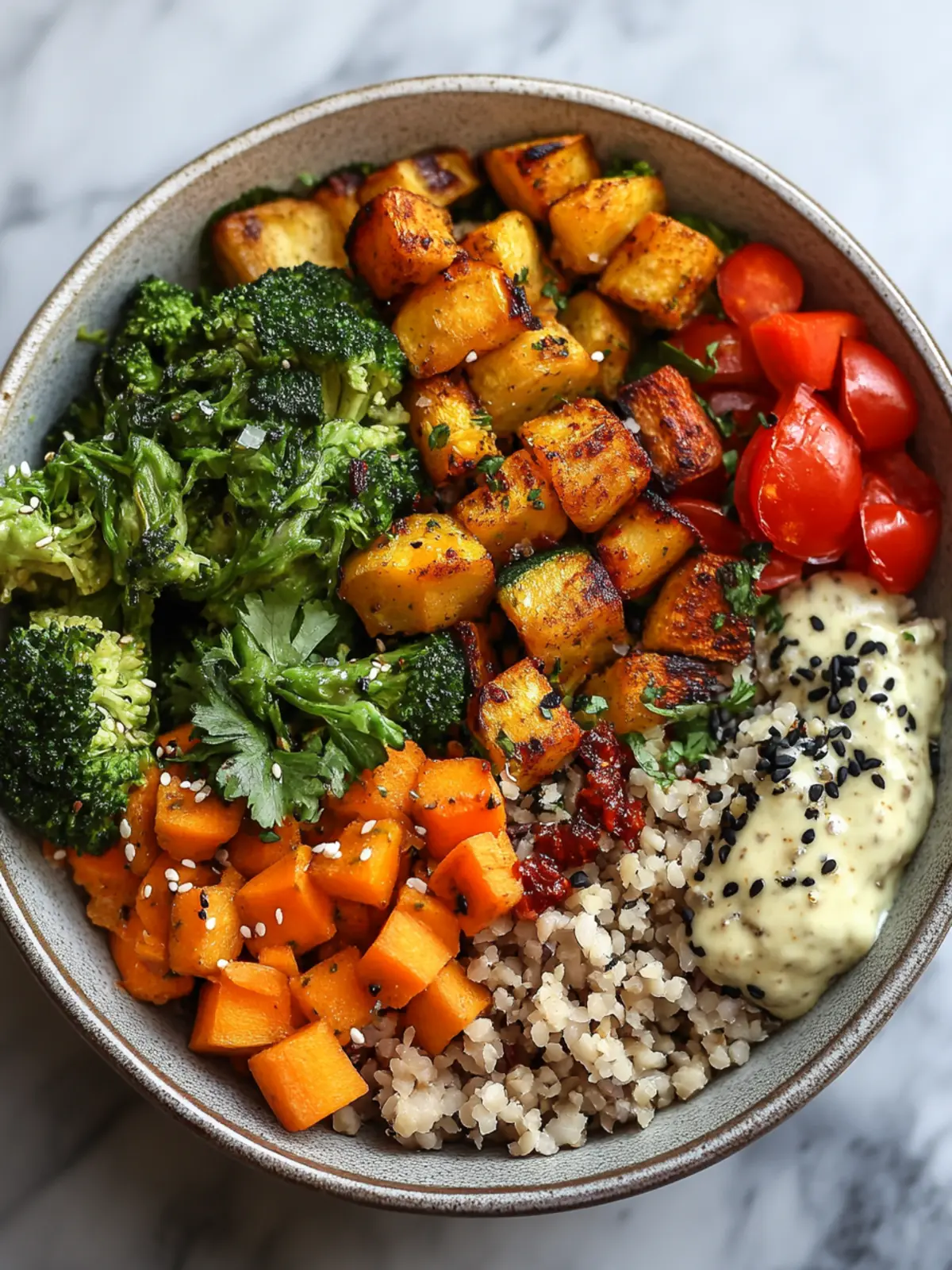 Savor the Flavor: Vibrant Roasted Veggie Buddha Bowl 4 Roasted Veggie Buddha Bowl