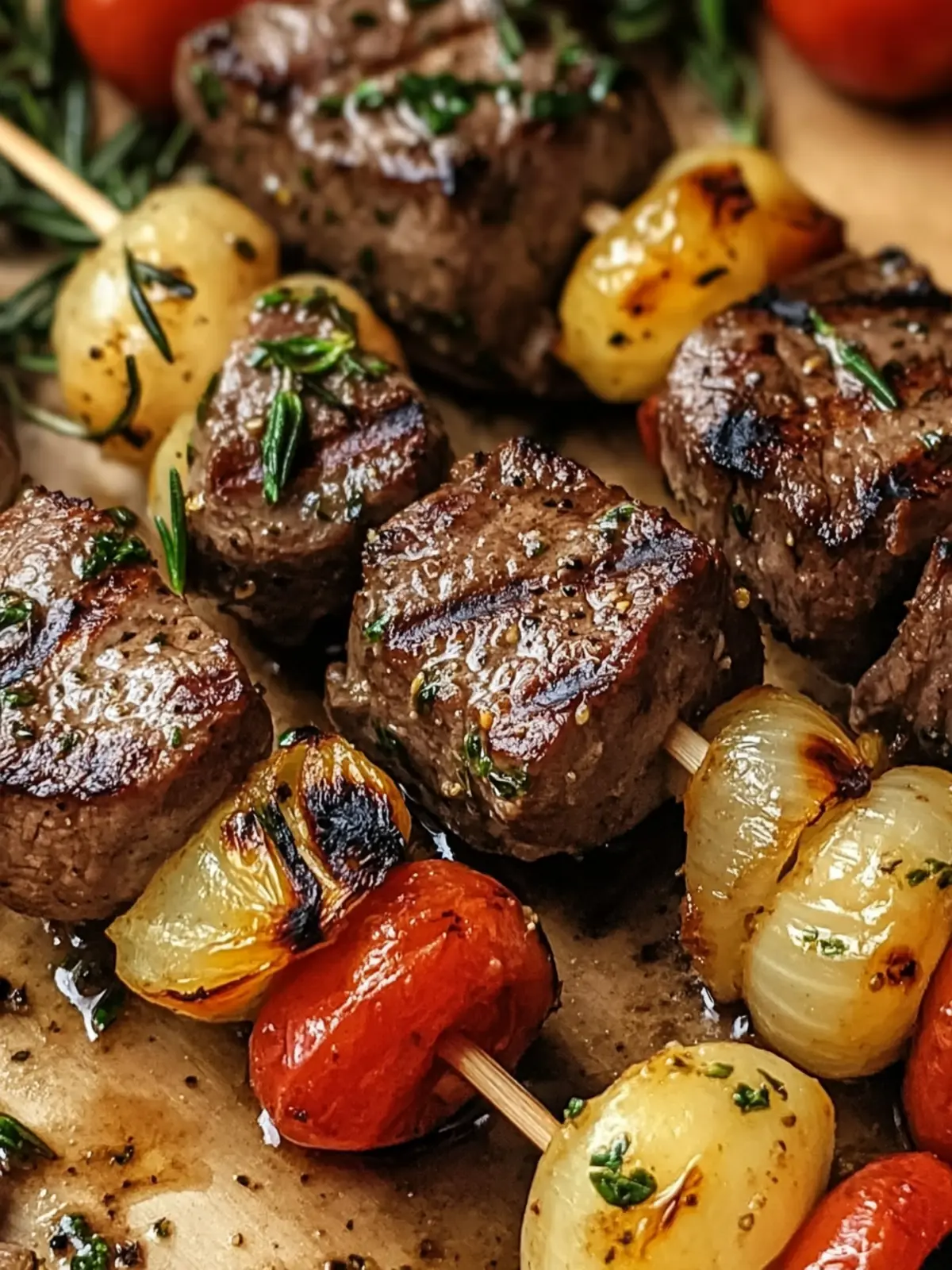 Delicious Easy Rosemary Garlic Steak Kebabs for Perfect Grilling 3 Easy Rosemary Garlic Steak Kebabs