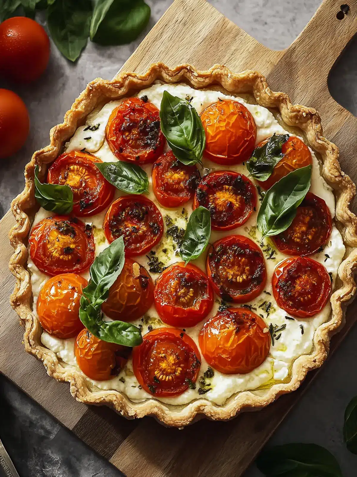 Delicious Ricotta & Roasted Tomato Tart in Under 1 Hour 3 Ricotta & Roasted Tomato Tart