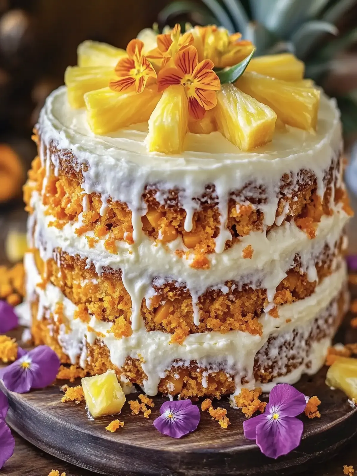 Tropical Hawaiian Carrot Pineapple Cake That's Simply Irresistible 4 Hawaiian Carrot Pineapple Cake