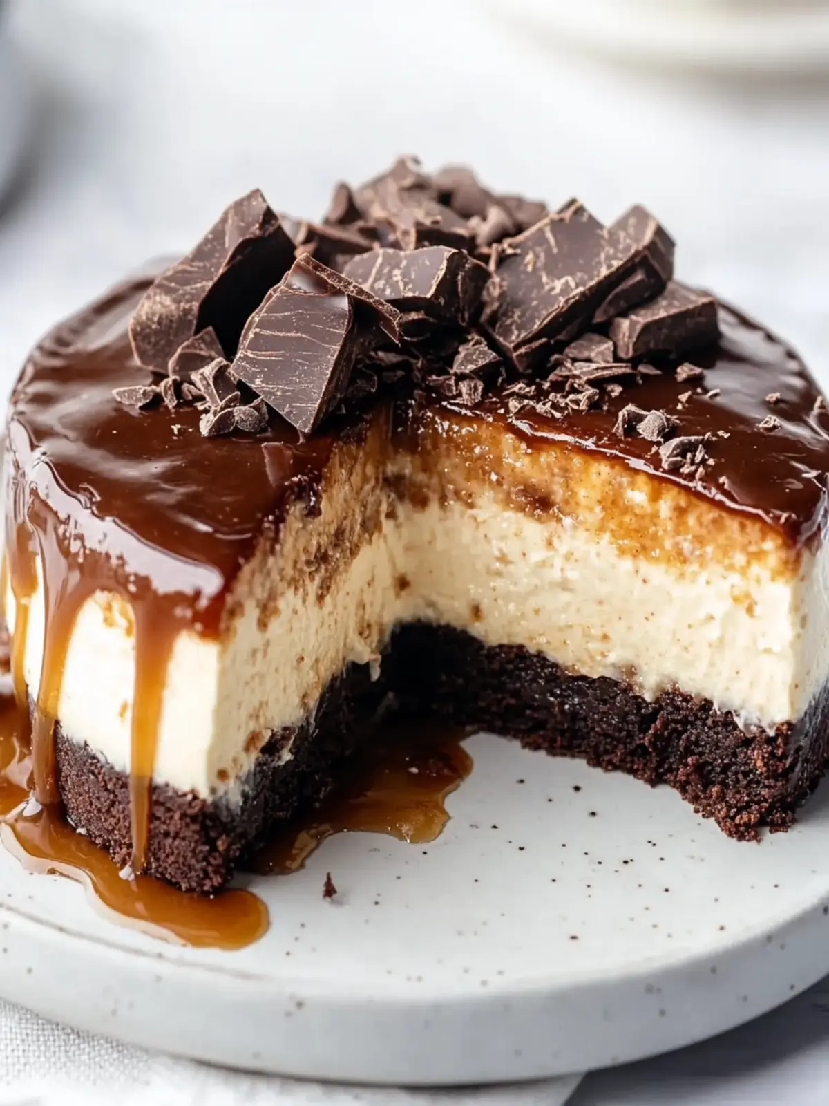 Chocolate Caramel Brownie Cheesecake That Will Wow Your Guests 2 Chocolate Caramel Brownie Cheesecake