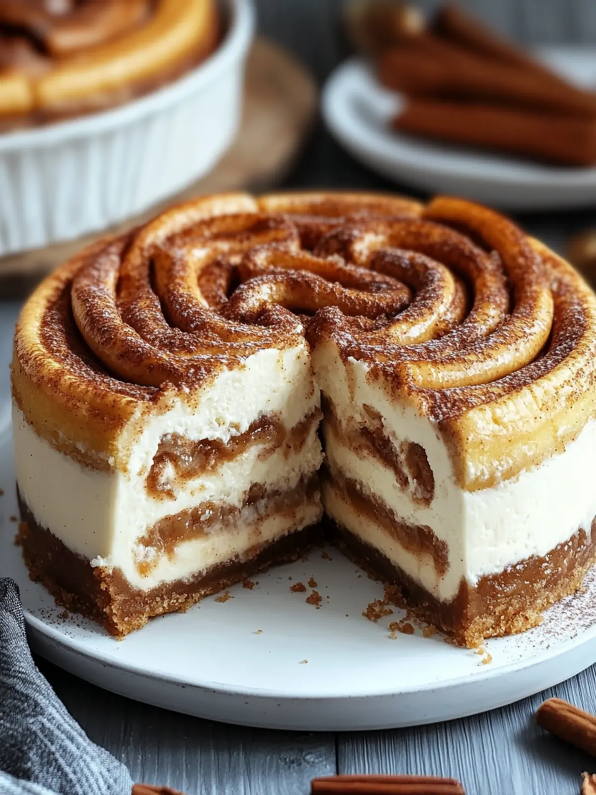 Cinnamon Roll Honeybun Cheesecake: A Sweet Homemade Indulgence 4 Cinnamon Roll Honeybun Cheesecake