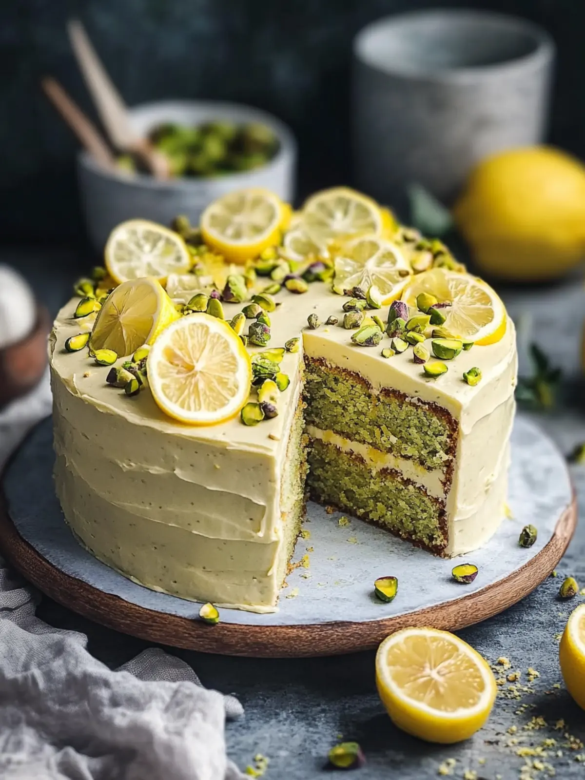 Lemon Pistachio Cake: Bright Flavors, Gluten-Free Delight 4 Lemon Pistachio Cake