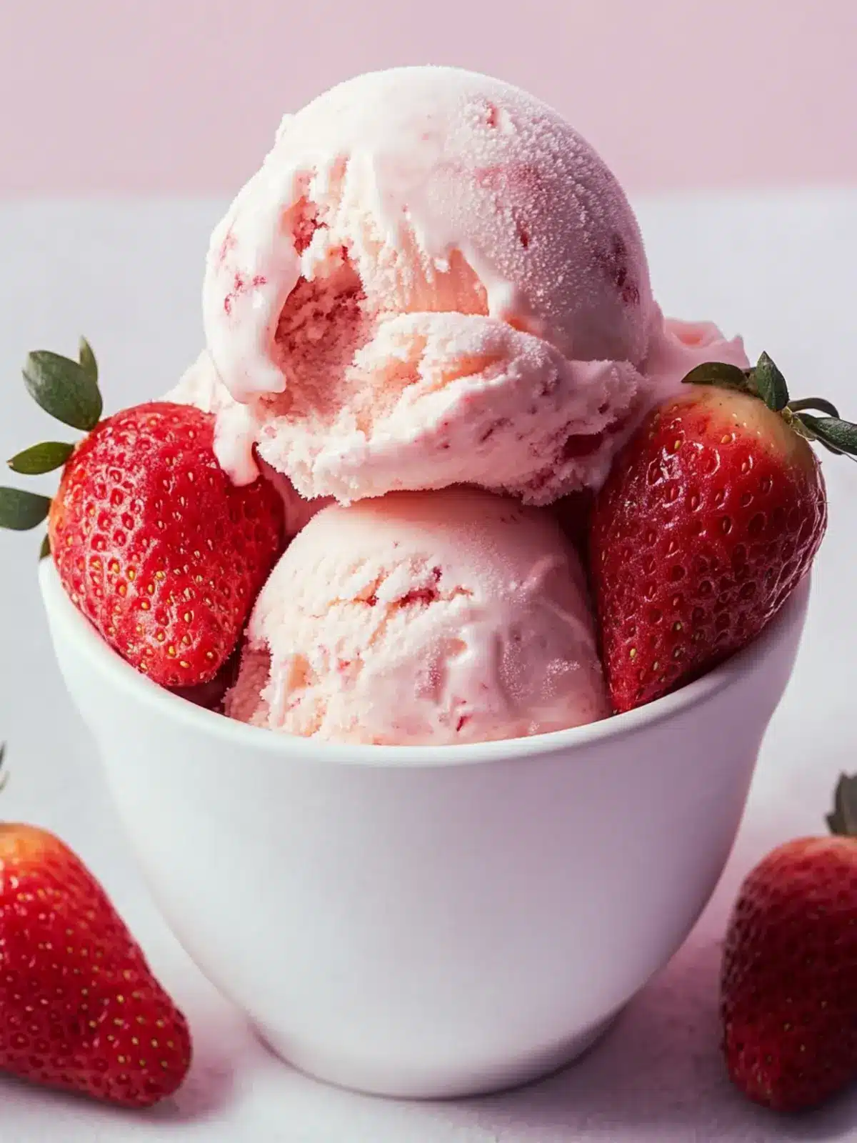 Creamy Homemade Strawberry Ice Cream That's Kid-Approved 4 Strawberry Ice Cream