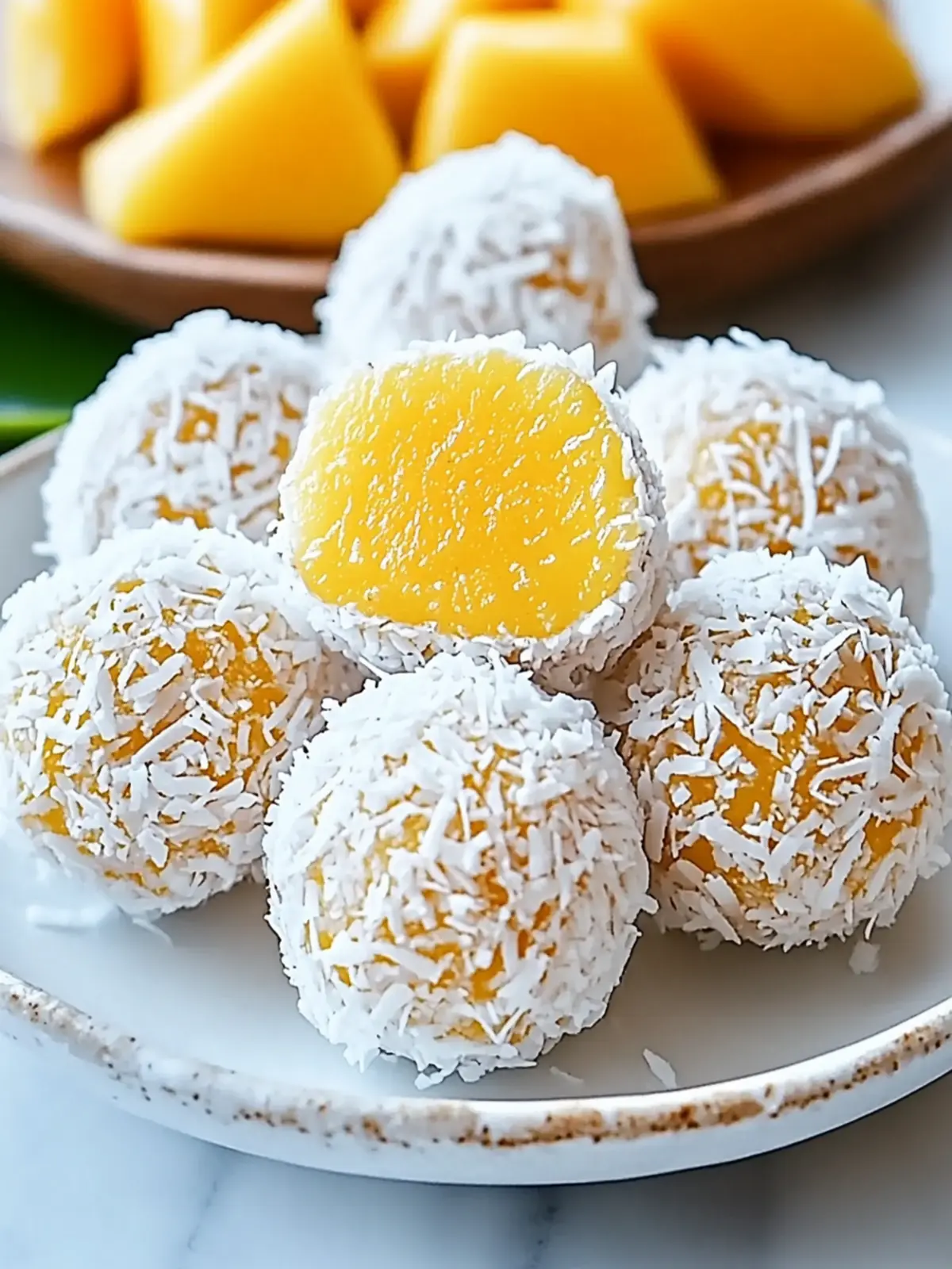 Coconut Mango Bliss Balls: Your New Favorite Tropical Snack 3 Coconut Mango Bliss Balls