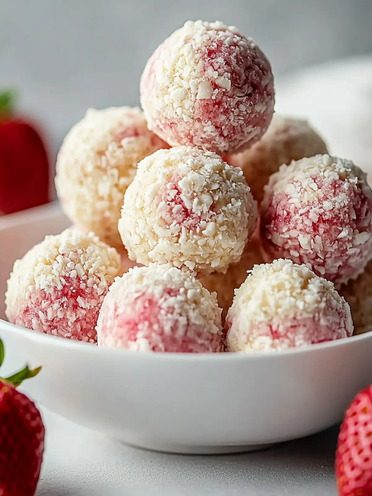 Delicious Strawberry Cheesecake Protein Balls Ready in 15 Minutes 4 Strawberry Cheesecake Protein Balls