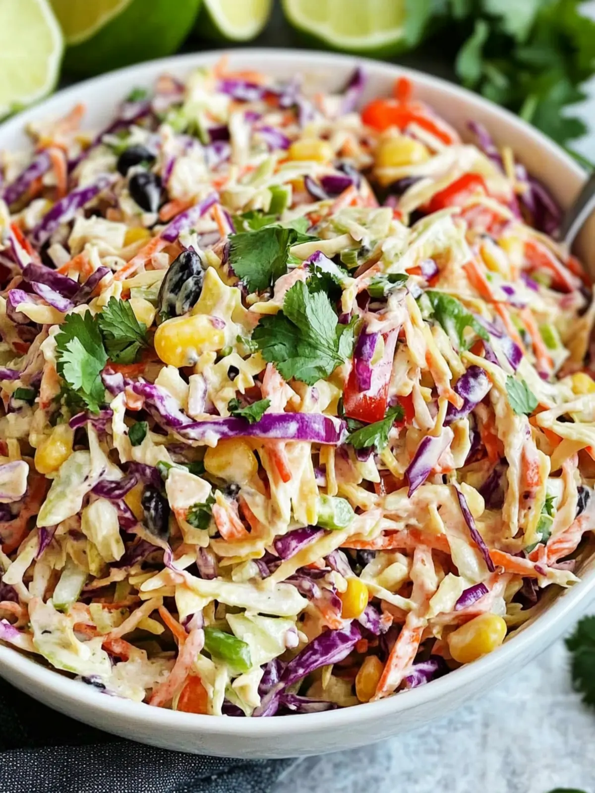 Fresh Easy Mexican Coleslaw That Brings Summer Vibes Alive 2 Easy Mexican Coleslaw