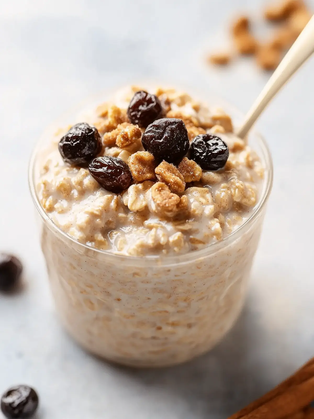 Cinnamon-Raisin Overnight Oats: Your Cozy Breakfast Fix 3 Cinnamon-Raisin Overnight Oats