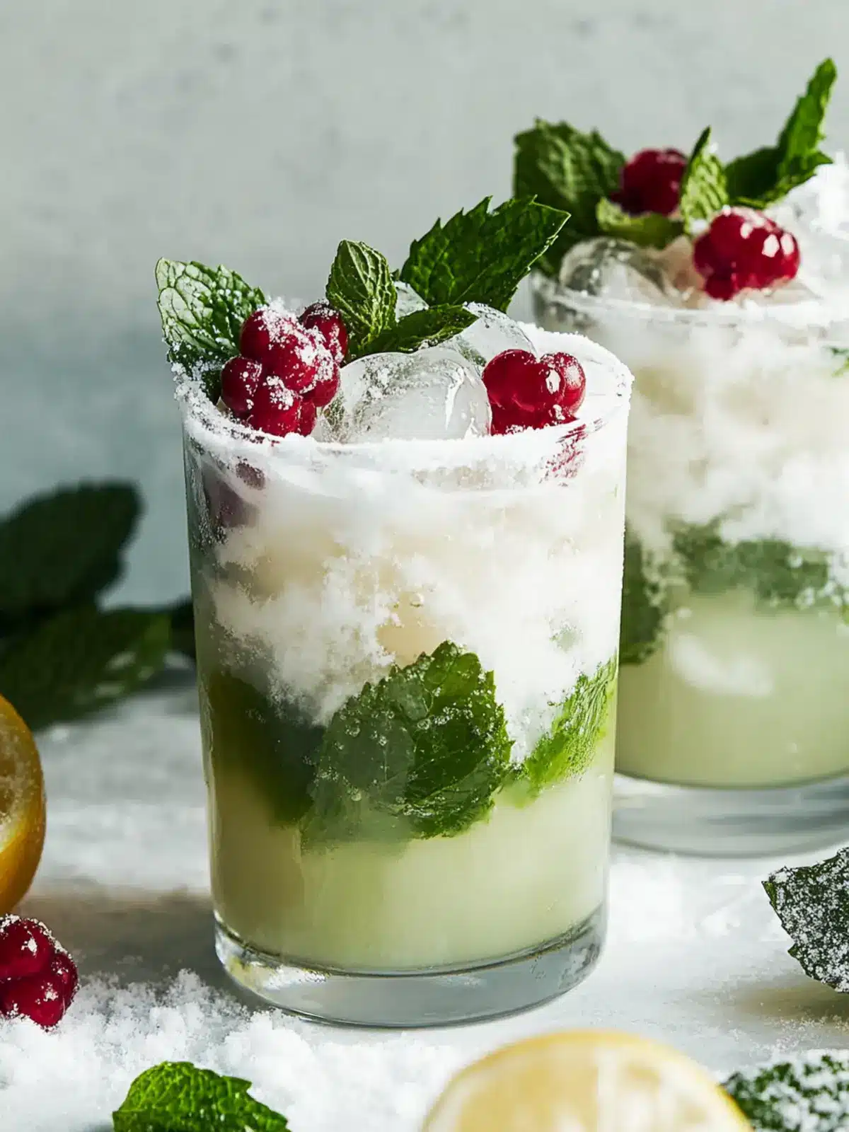 Delightful White Christmas Mojito to Spark Holiday Cheer 2 White Christmas Mojito