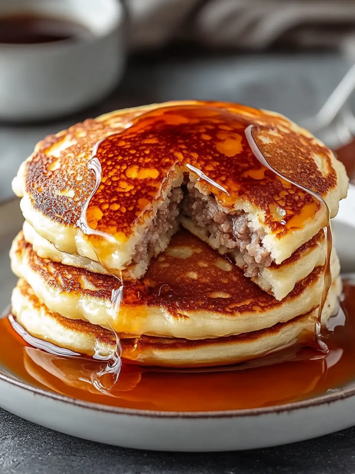 Savor the Morning with Sausage Dipped Pancakes Delight 4 Sausage Dipped Pancakes
