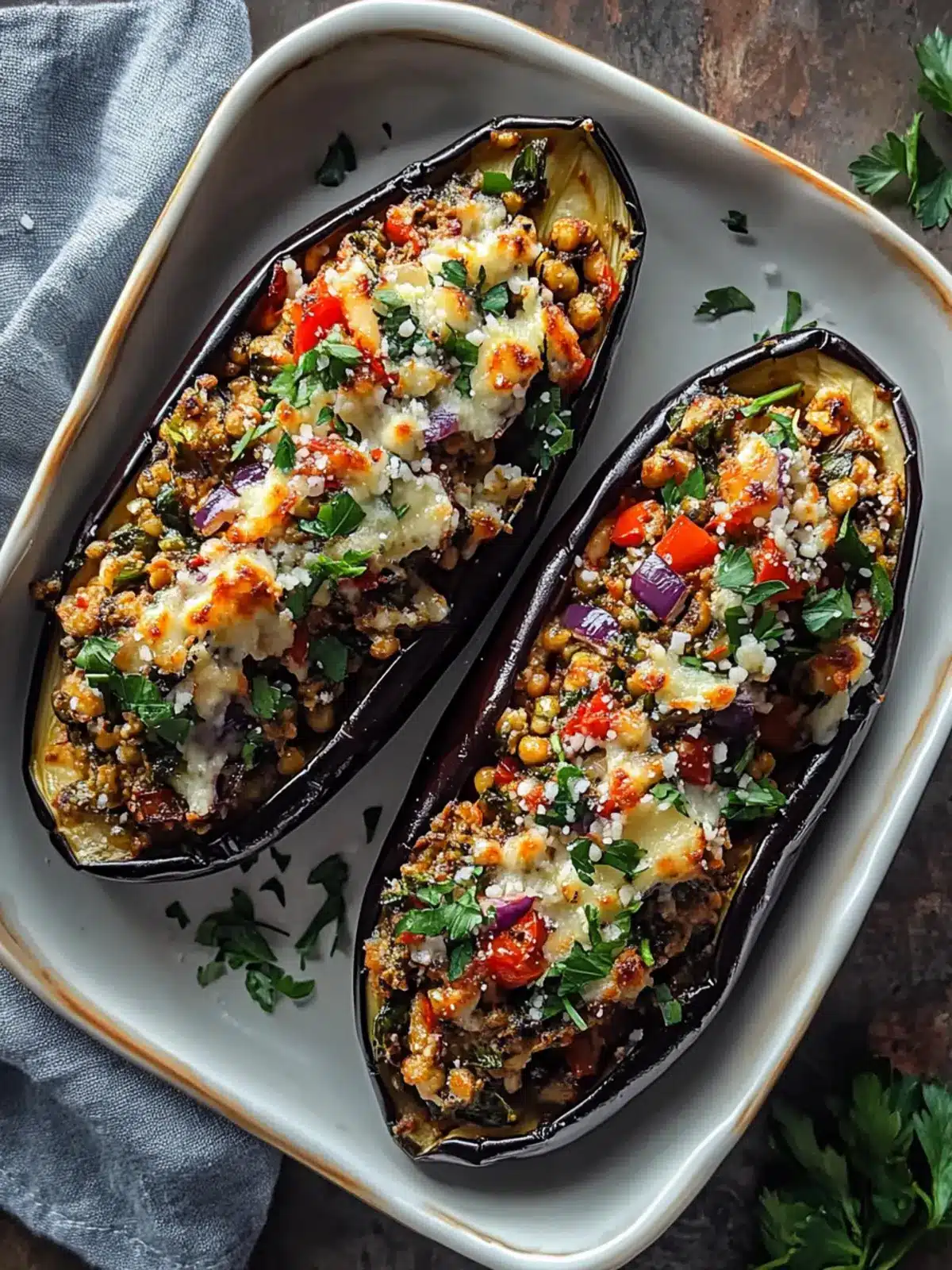 Mediterranean Stuffed Eggplant: Wholesome Flavor in Every Bite 4 Mediterranean Stuffed Eggplant