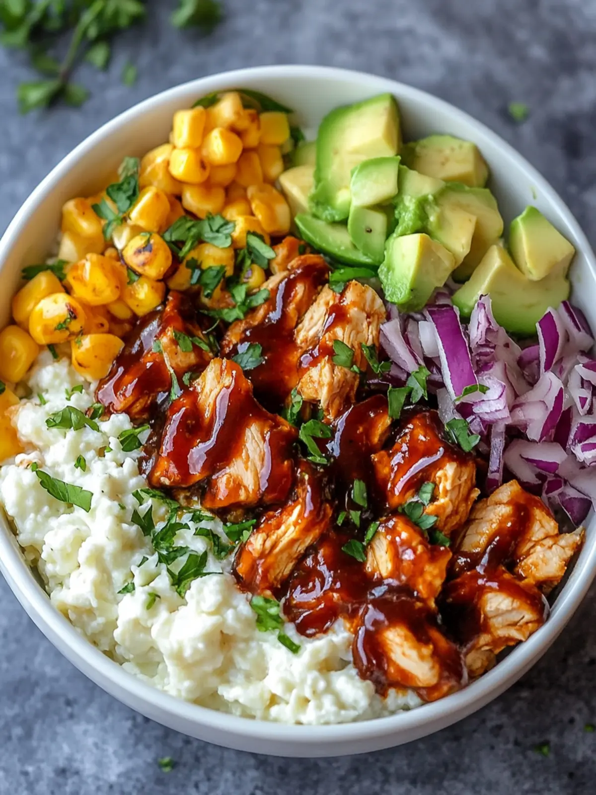 High Protein BBQ Chicken Cottage Cheese Bowl for Quick Energy 2 High Protein BBQ Chicken Cottage Cheese Bowl