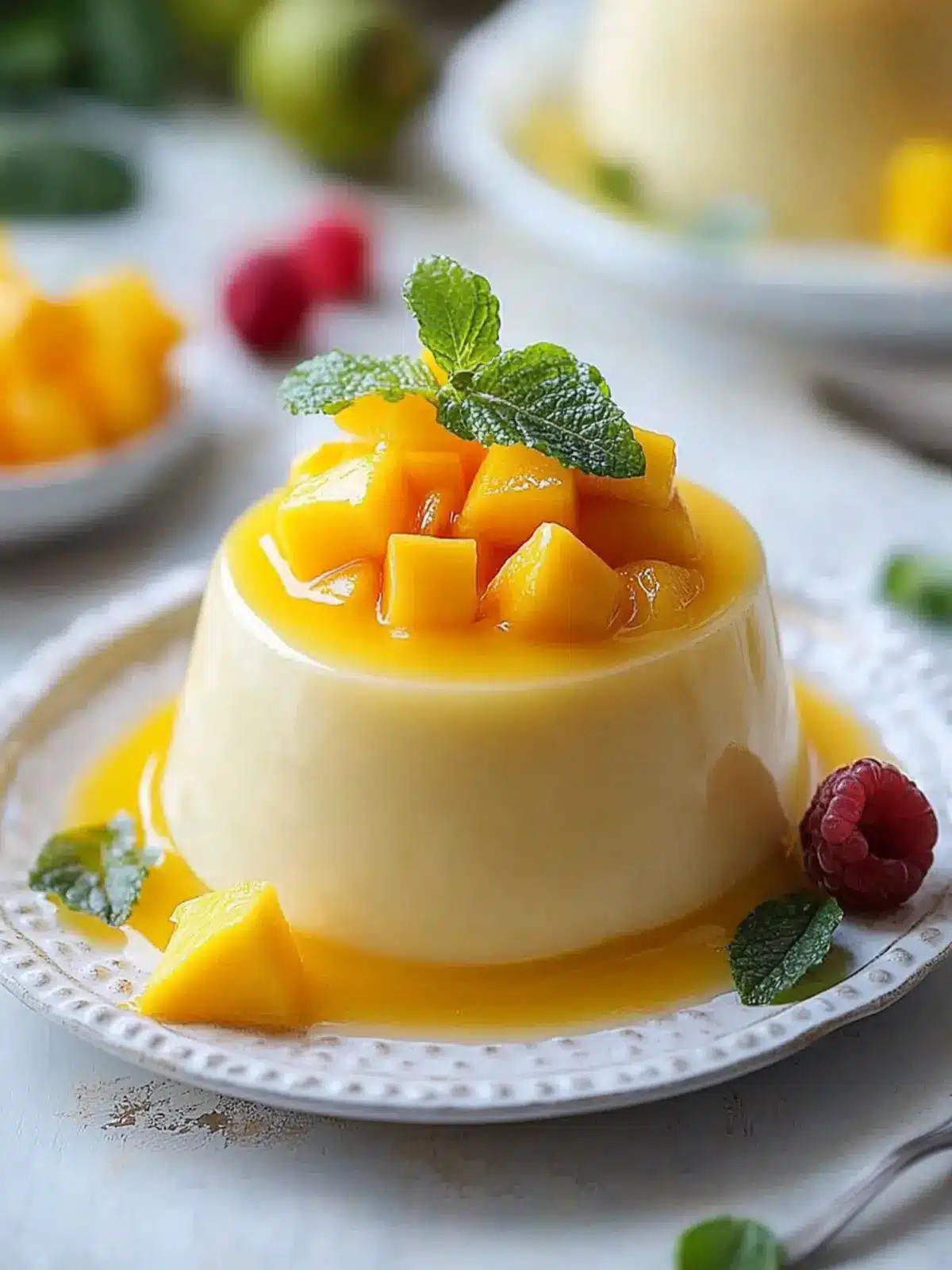 Vegan Mango Panna Cotta for a Silky Summer Treat 2 Mango Panna Cotta