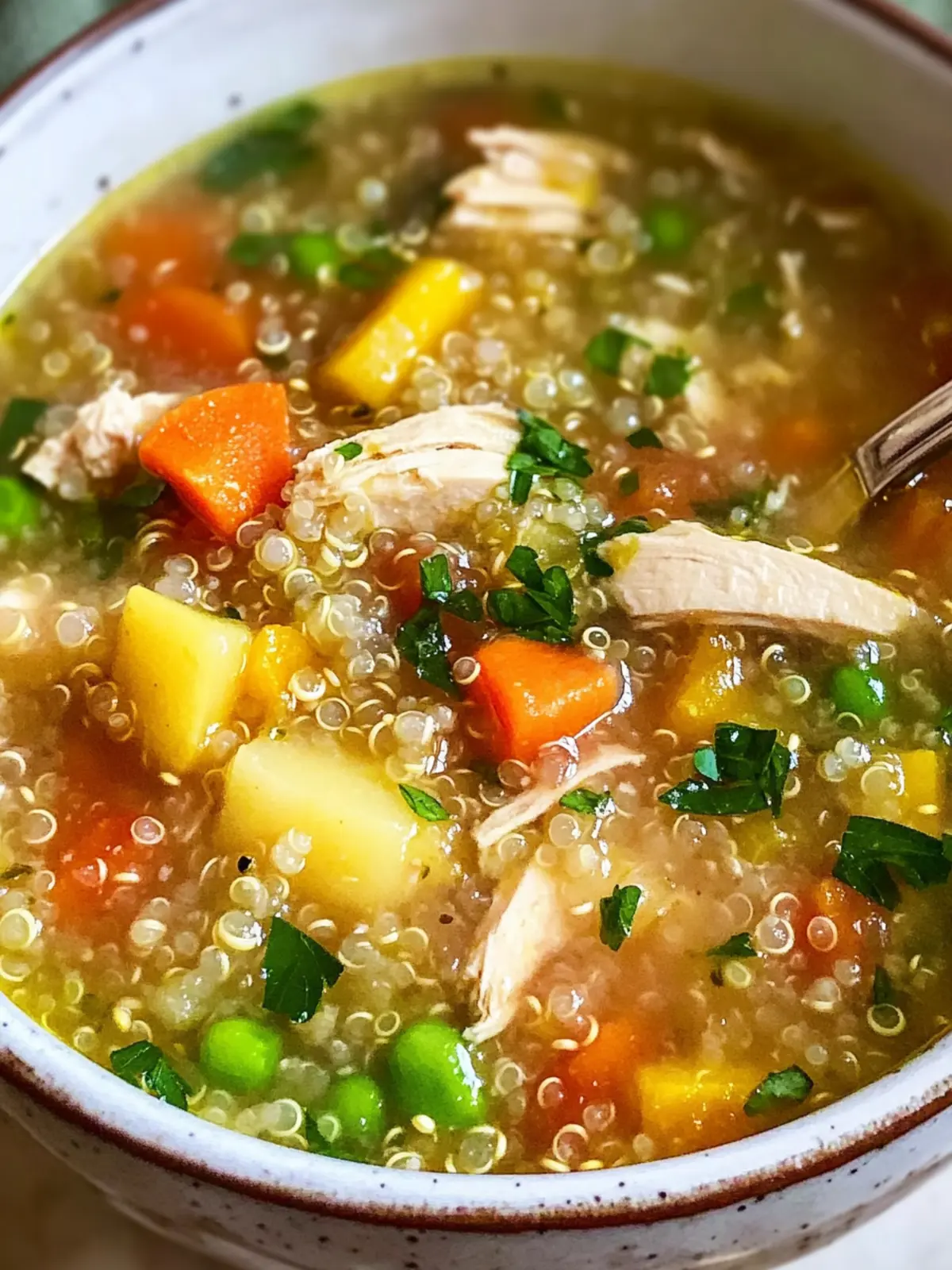 Savor the Warmth: Chicken Vegetable Quinoa Soup Delight 2 Chicken Vegetable Quinoa Soup