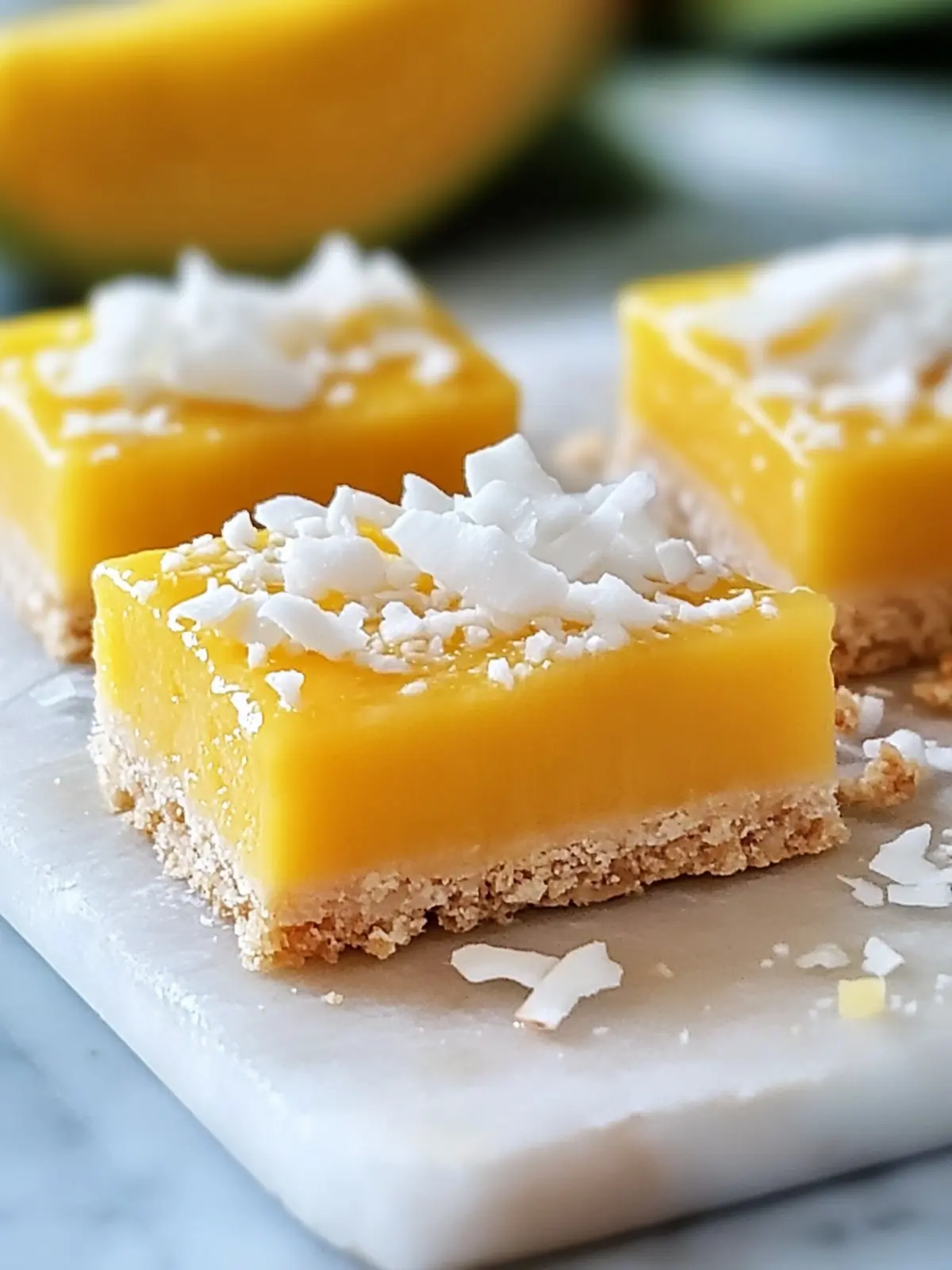 Delicious Tropical Mango Coconut Bars for a Summer Escape 2 Tropical Mango Coconut Bars
