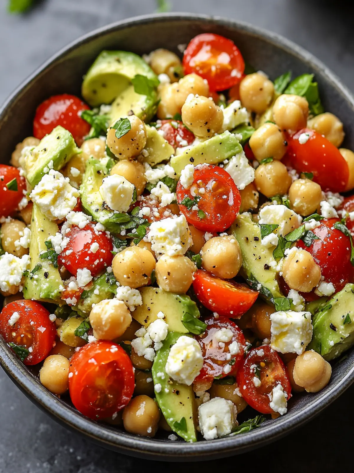 Chickpea Feta Avocado Salad: Your Quick, Healthy Pleasure 4 Chickpea Feta Avocado Salad