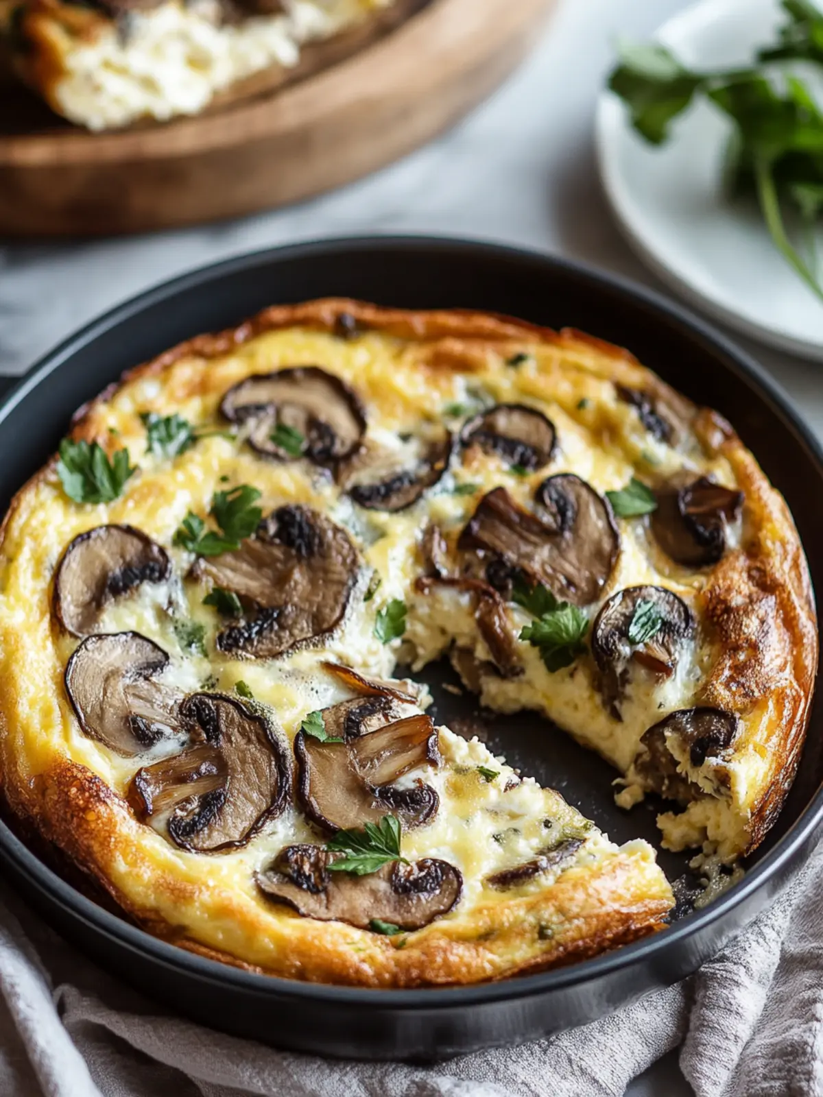 Delicious Frittata with Mushrooms and Gruyère for Brunch Bliss 2 Frittata with Mushrooms and Gruyère
