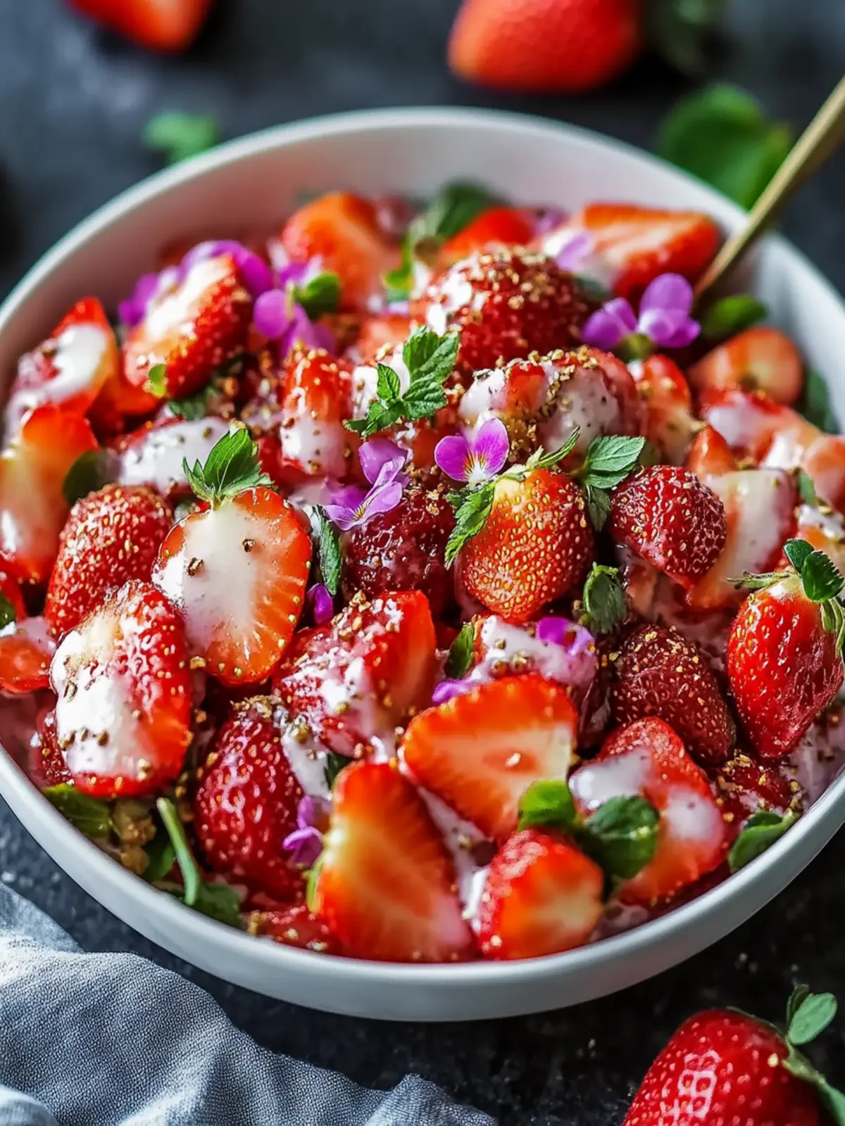 Refreshing Delicious Strawberry Crackle Salad for Summer Bliss 2 Refreshing Delicious Strawberry Crackle Salad