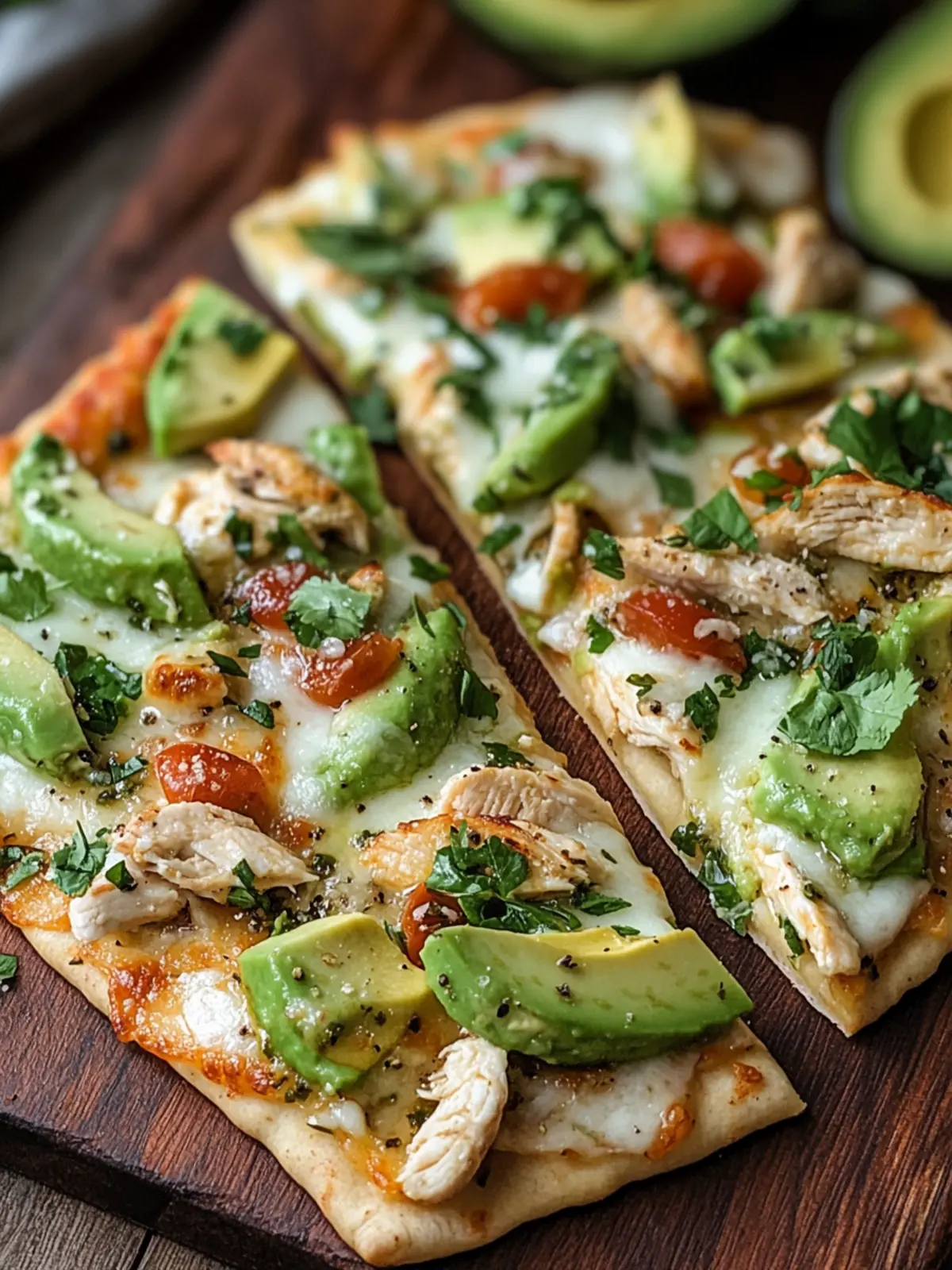 Delicious Avocado Chicken Flatbread Pizza in Just 20 Minutes 2 Avocado Chicken Flatbread Pizza