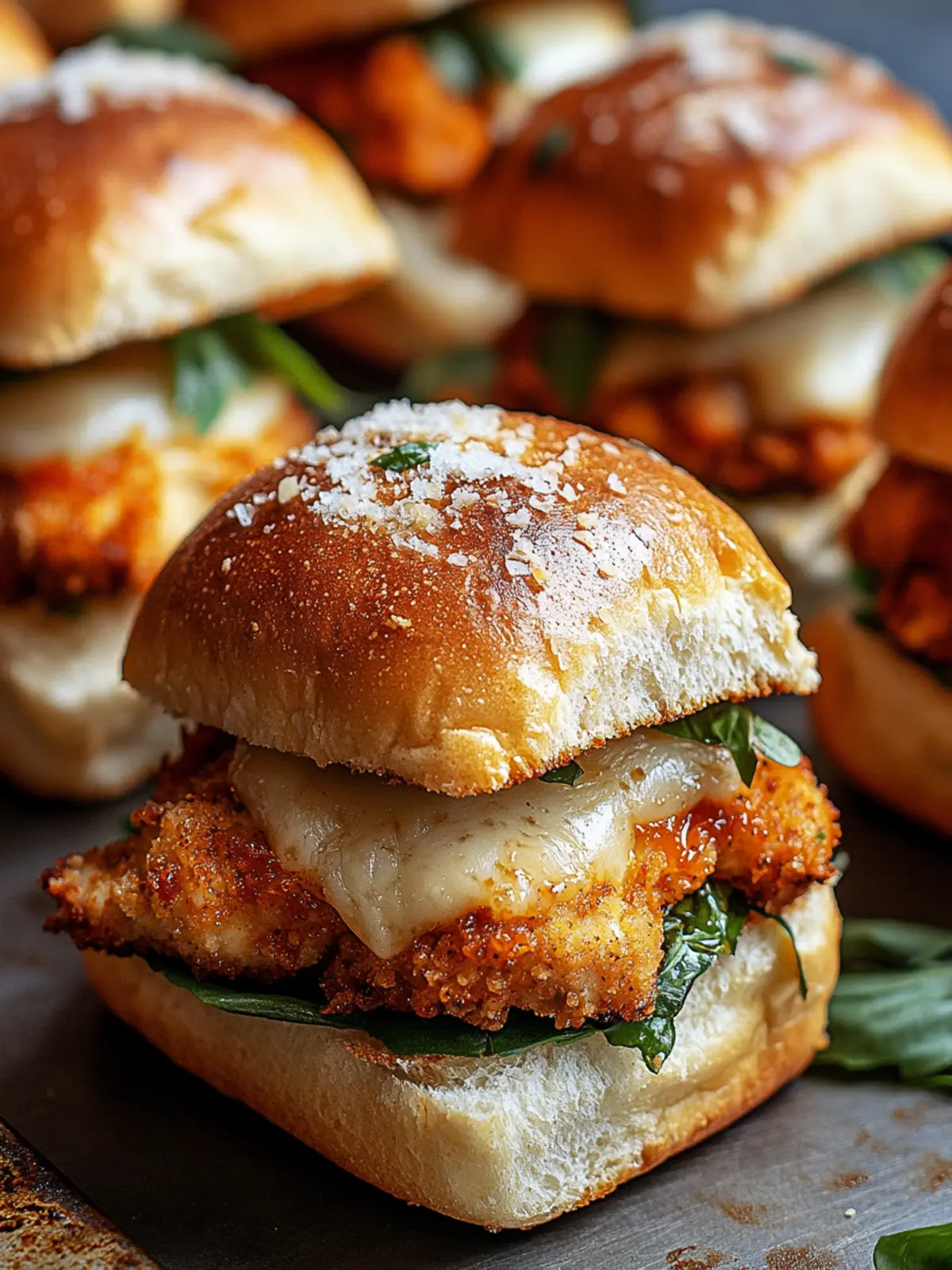 Crispy Chicken Parmesan Sliders - Your New Favorite Game Day Treat 2 Crispy Chicken Parmesan Sliders