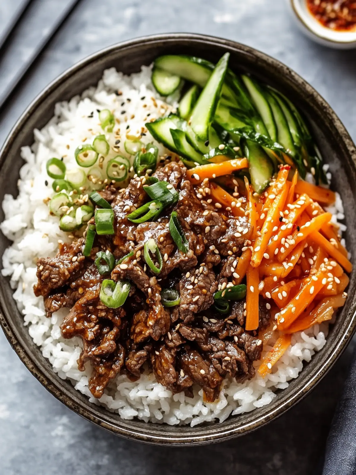 Savory Korean-Style Beef Rice Bowl Ready in 30 Minutes 4 Korean-Style Beef Rice Bowl