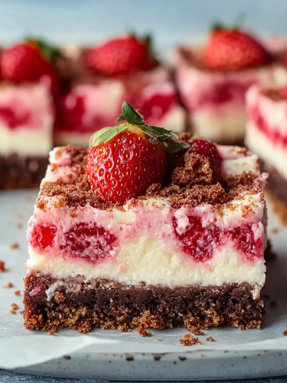 Strawberry Cheesecake Brownies: Your New Favorite Dessert Delight 4 Strawberry Cheesecake Brownie
