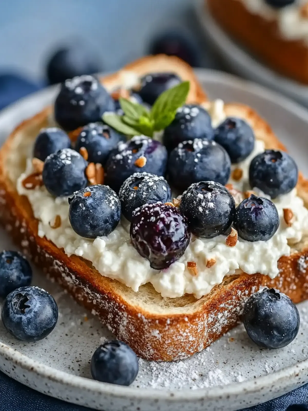 Fresh Air Fryer Blueberry Cottage Cheese Toast for Busy Mornings 3 Air Fryer Blueberry Cottage Cheese Toast